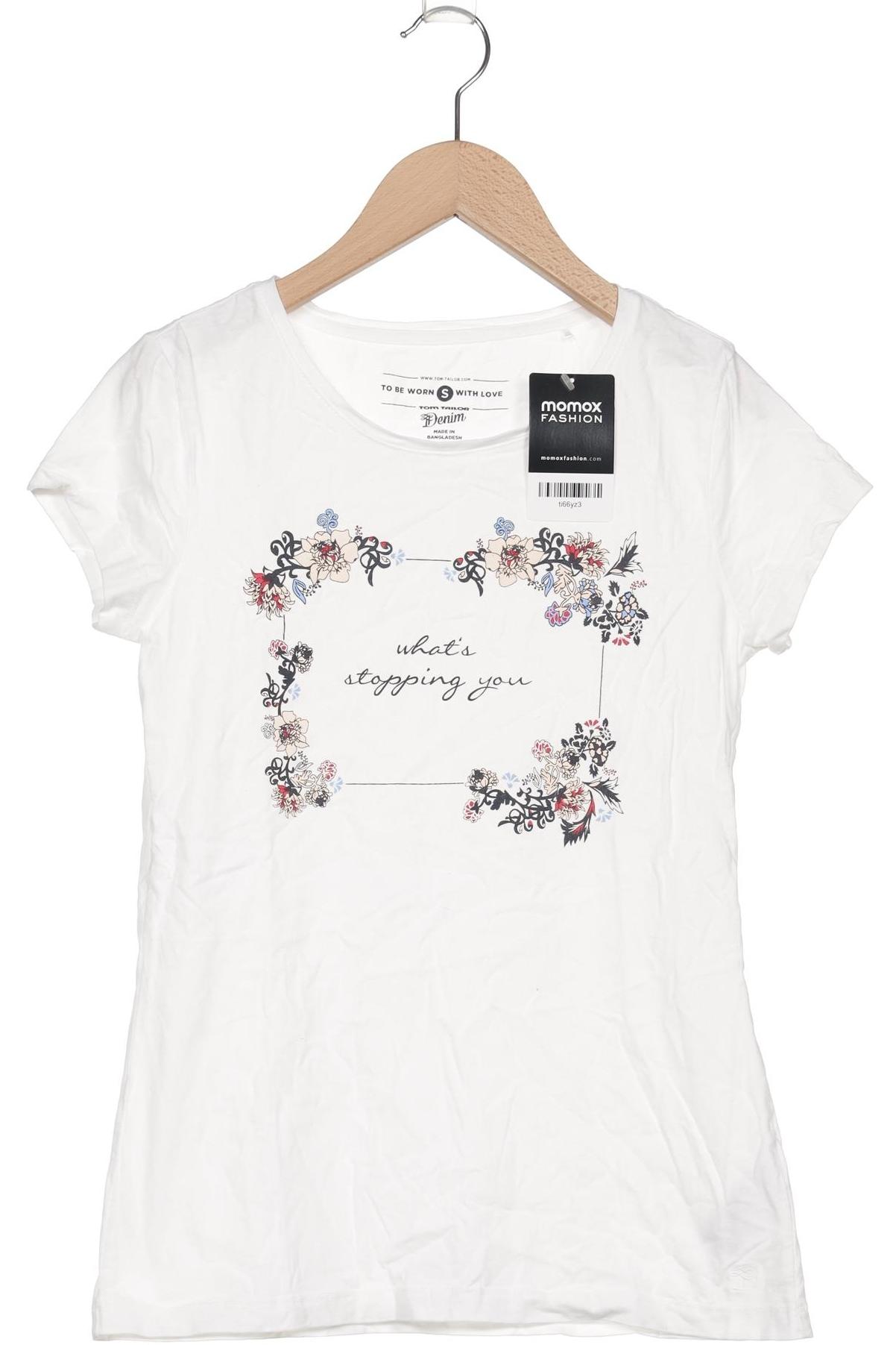 

TOM Tailor Denim Damen T-Shirt, weiß, Gr. 36