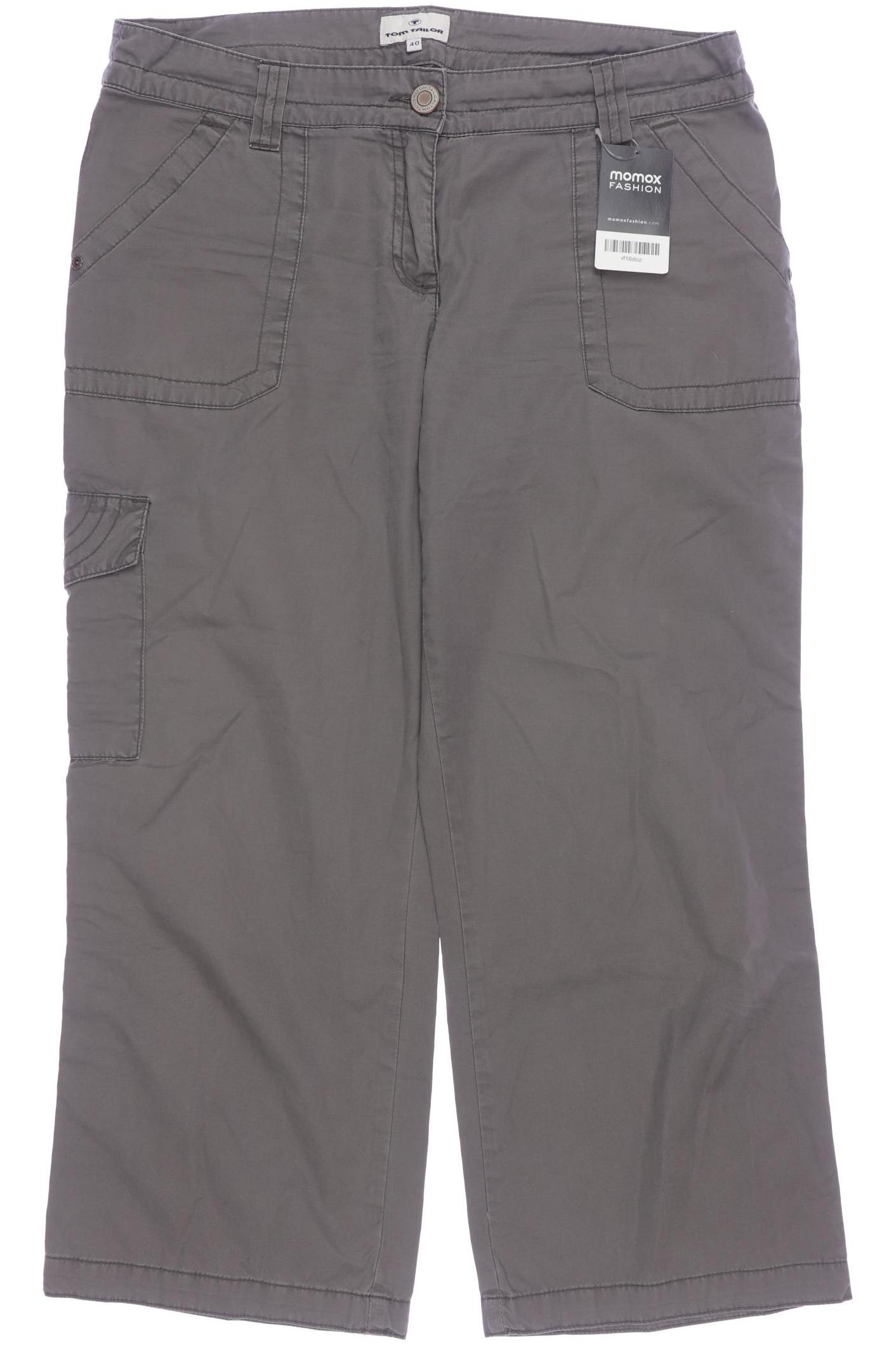 

TOM Tailor Denim Damen Stoffhose, grau, Gr. 40