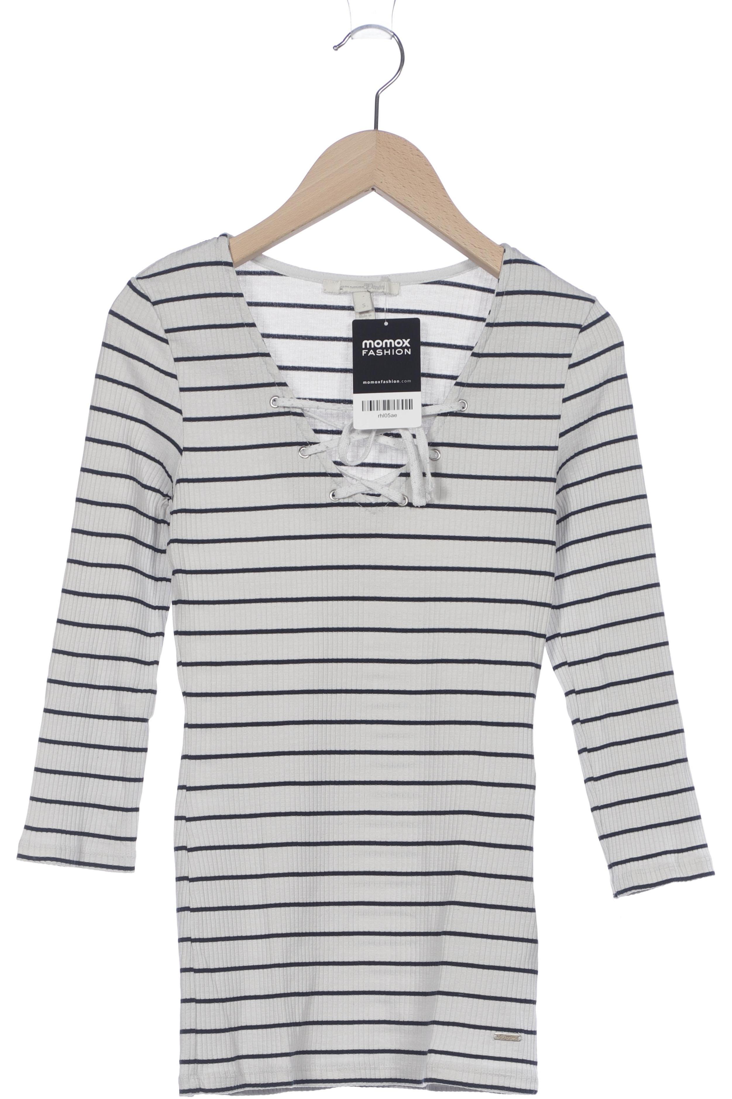 Thumbnail - TOM Tailor Denim Damen Langarmshirt, weiß, Gr. 36