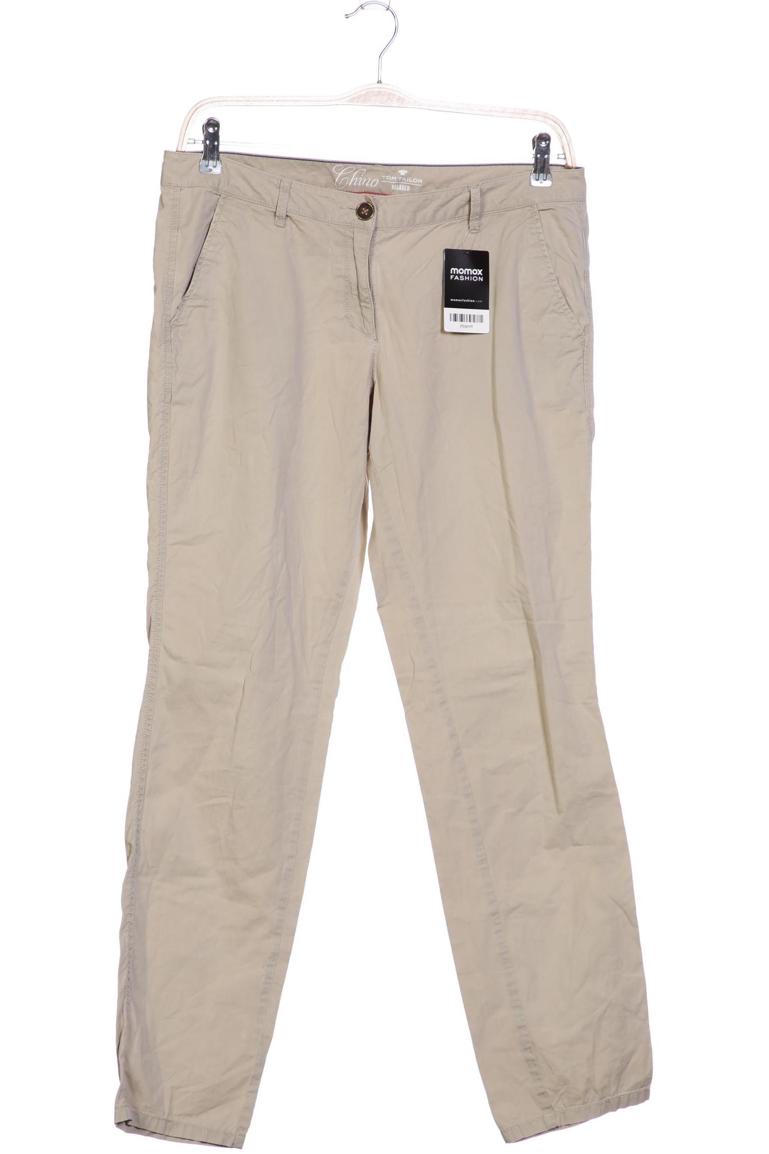 

TOM Tailor Denim Damen Stoffhose, beige, Gr. 40