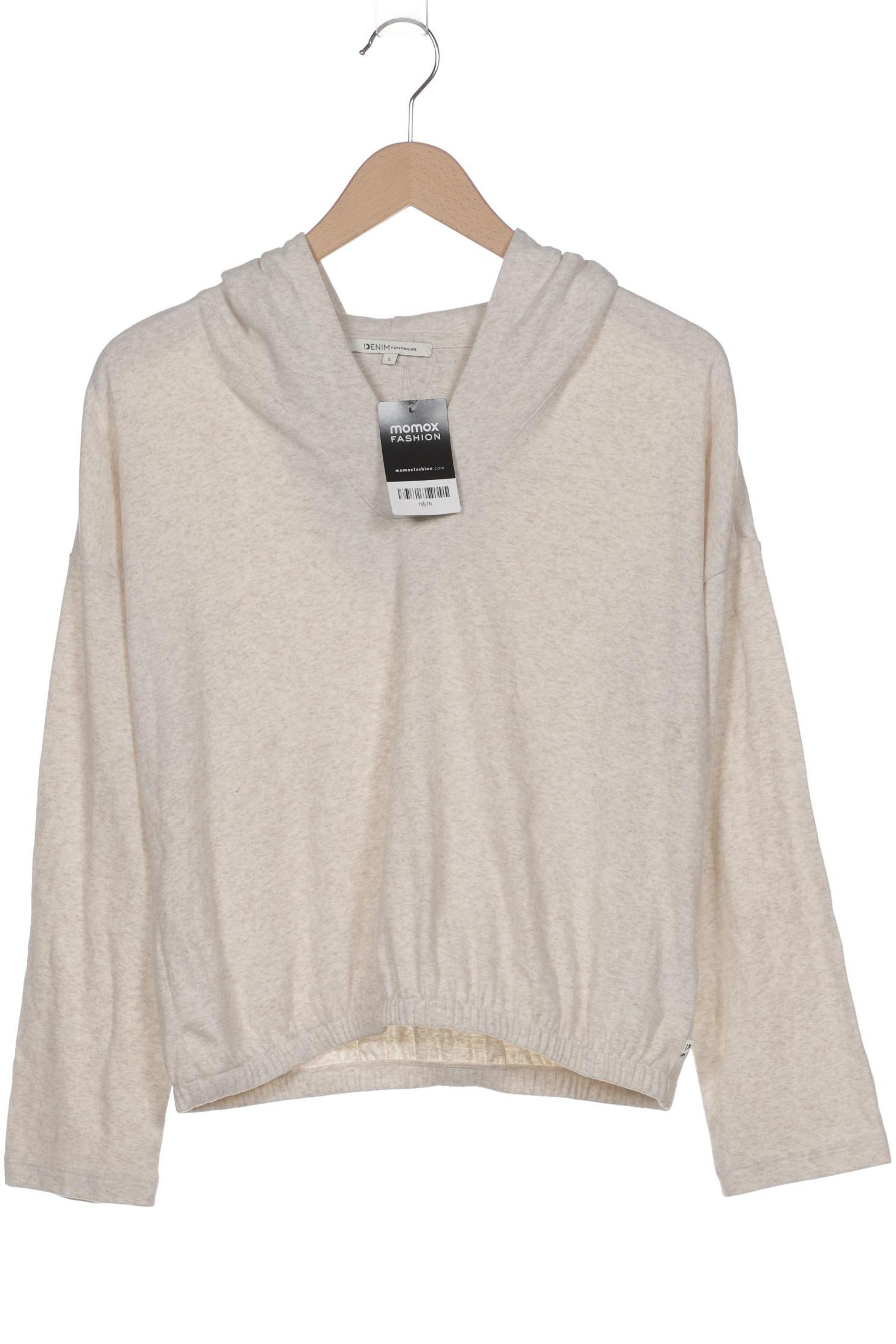 

TOM Tailor Denim Damen Kapuzenpullover, beige, Gr. 42