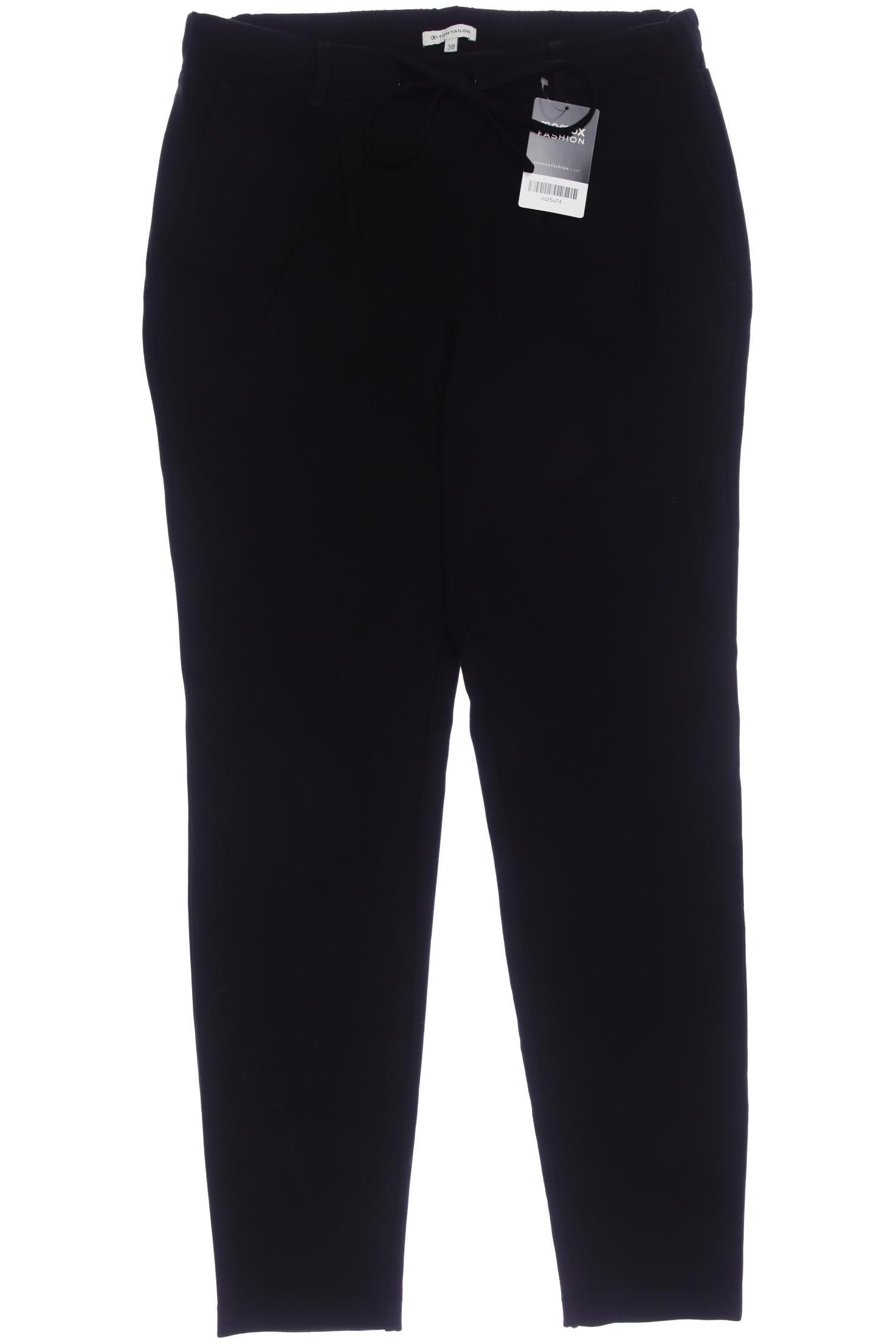

TOM Tailor Denim Damen Stoffhose, schwarz, Gr. 38