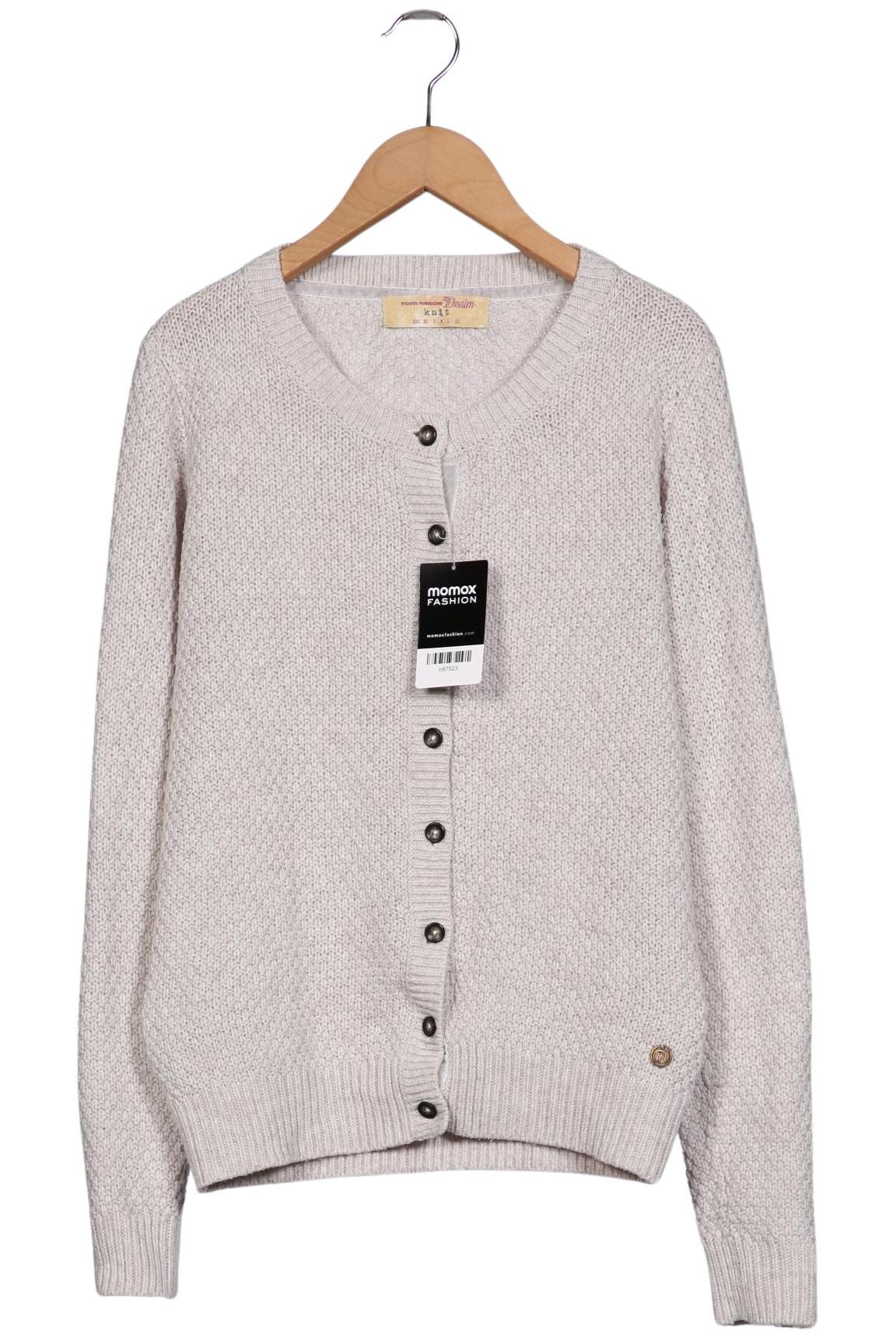 

TOM Tailor Denim Damen Strickjacke, cremeweiß, Gr. 38
