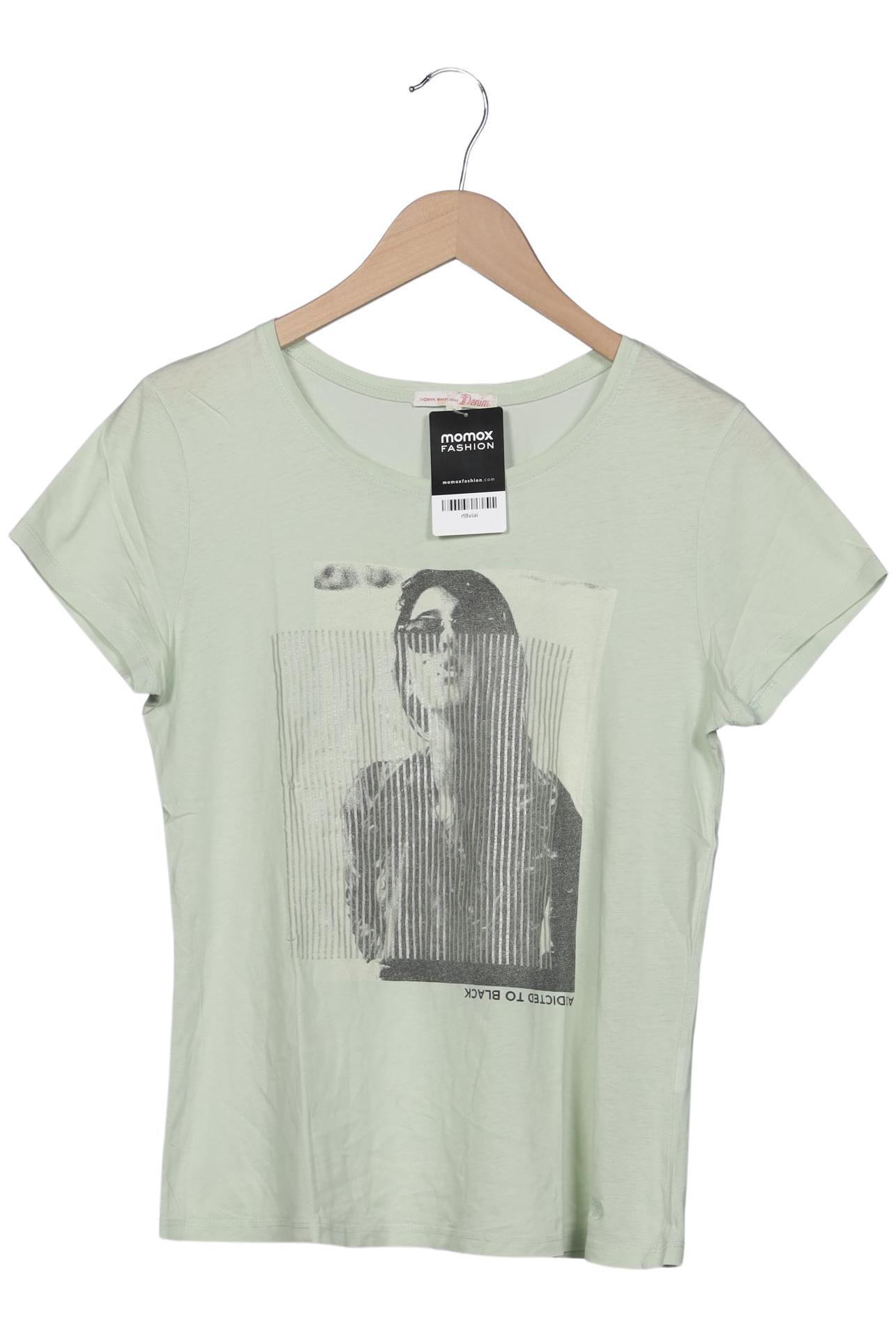 

TOM Tailor Denim Damen T-Shirt, hellgrün, Gr. 36