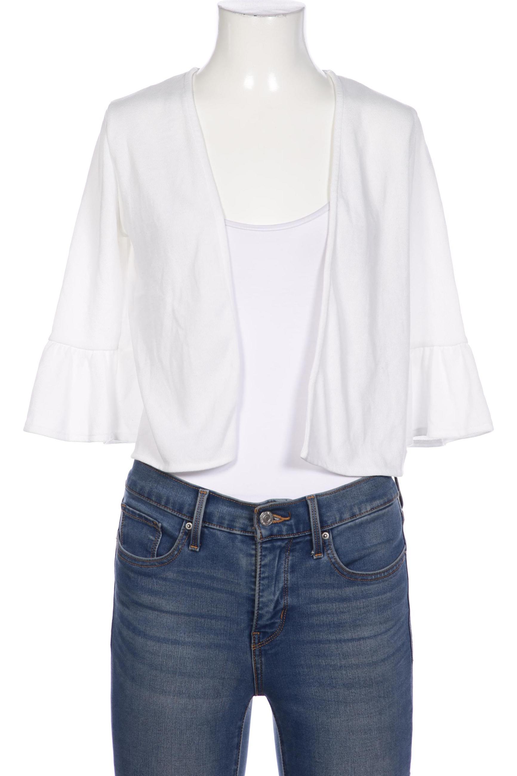 

TOM Tailor Denim Damen Strickjacke, weiß, Gr. 36