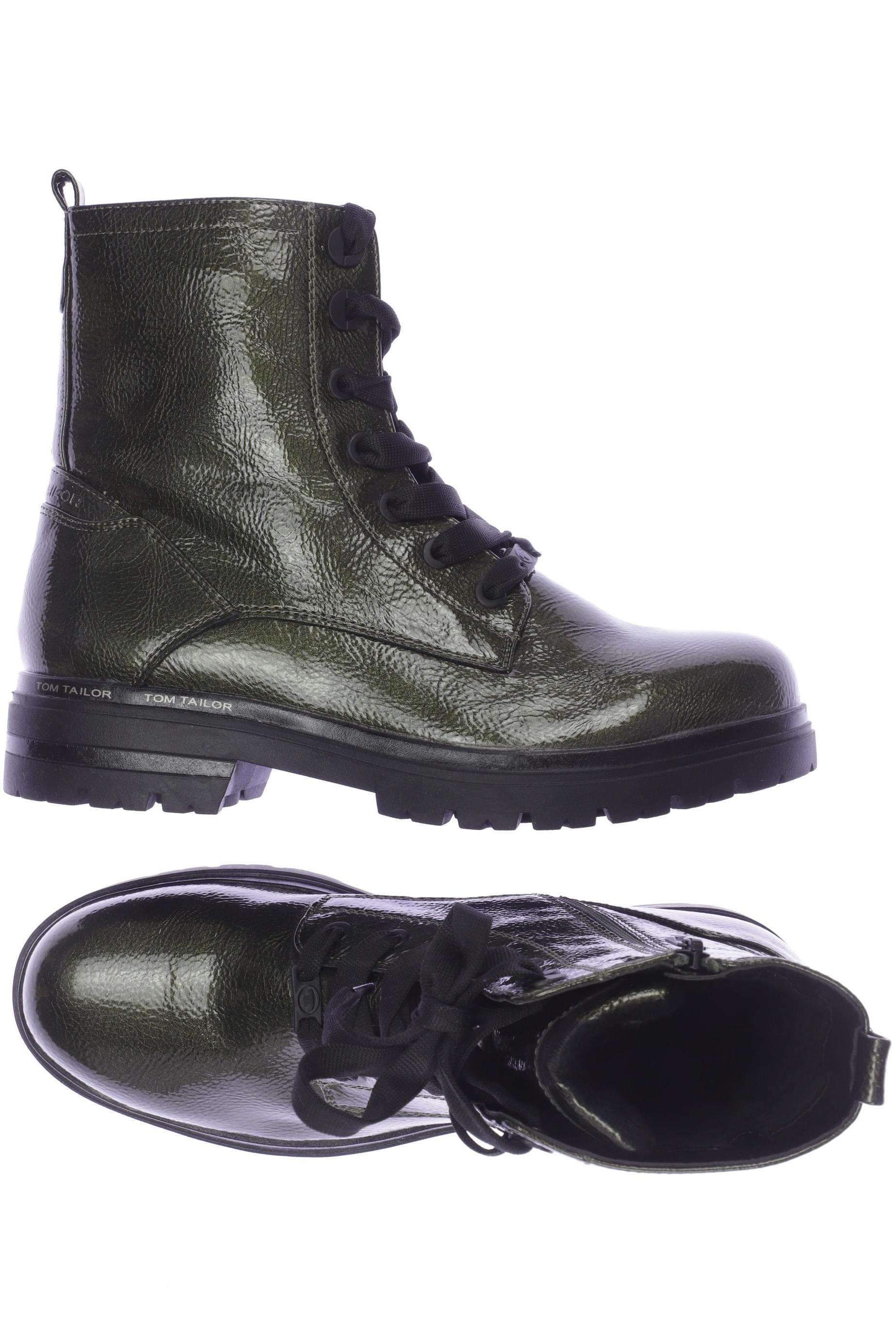 

TOM Tailor Denim Damen Stiefelette, grün, Gr. 41