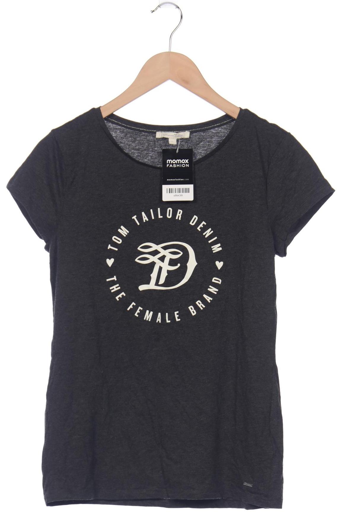 

TOM TAILOR Denim Damen T-Shirt, grau