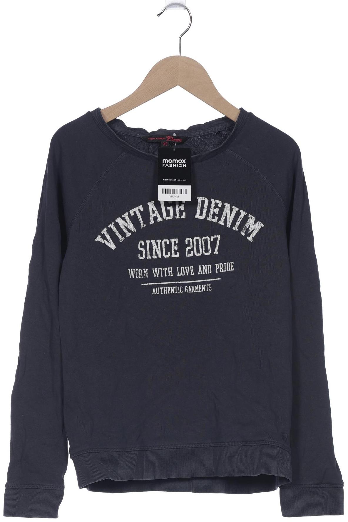 

TOM TAILOR Denim Damen Kapuzenpullover, marineblau