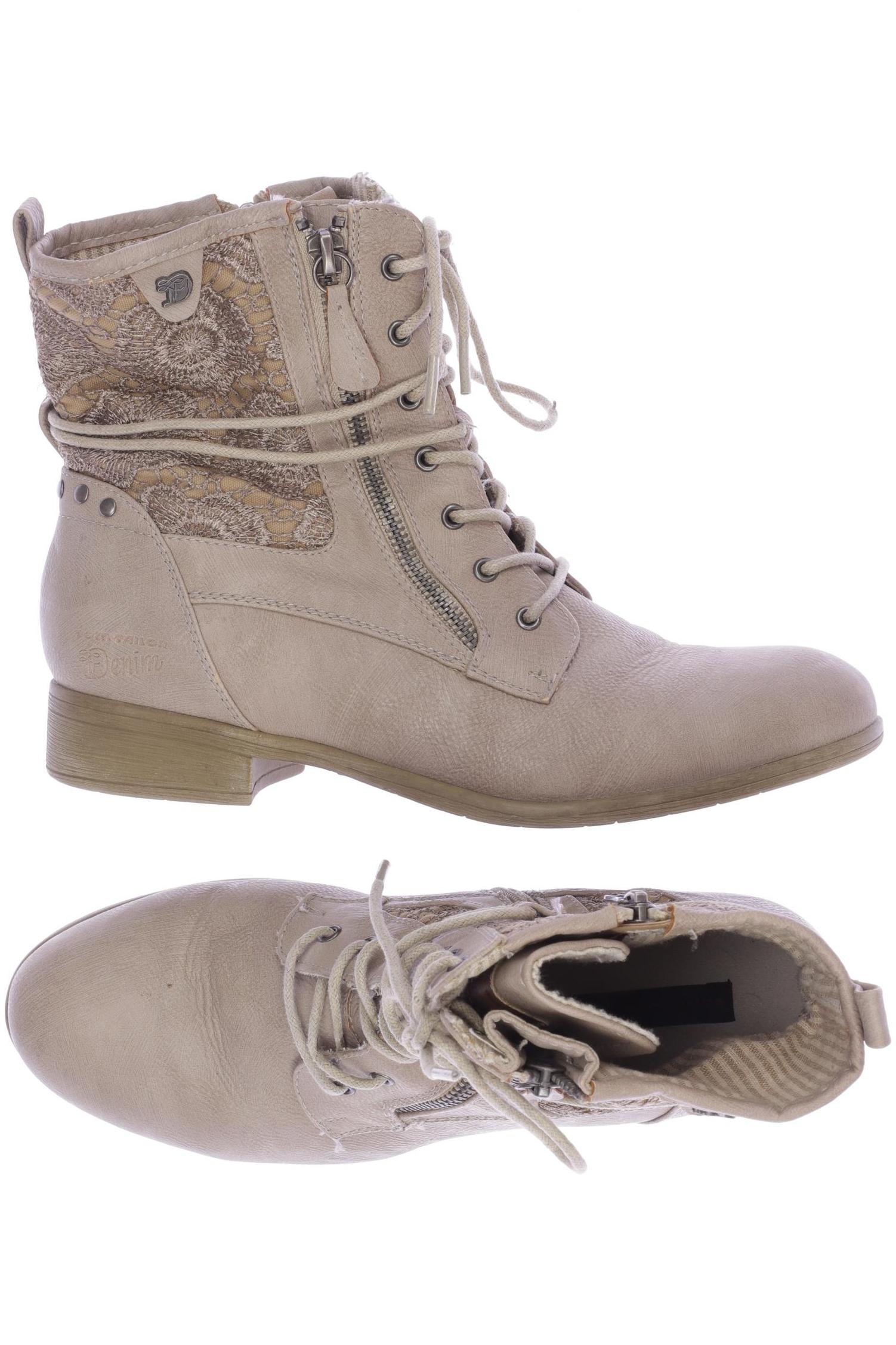 

TOM Tailor Denim Damen Stiefelette, cremeweiß, Gr. 39
