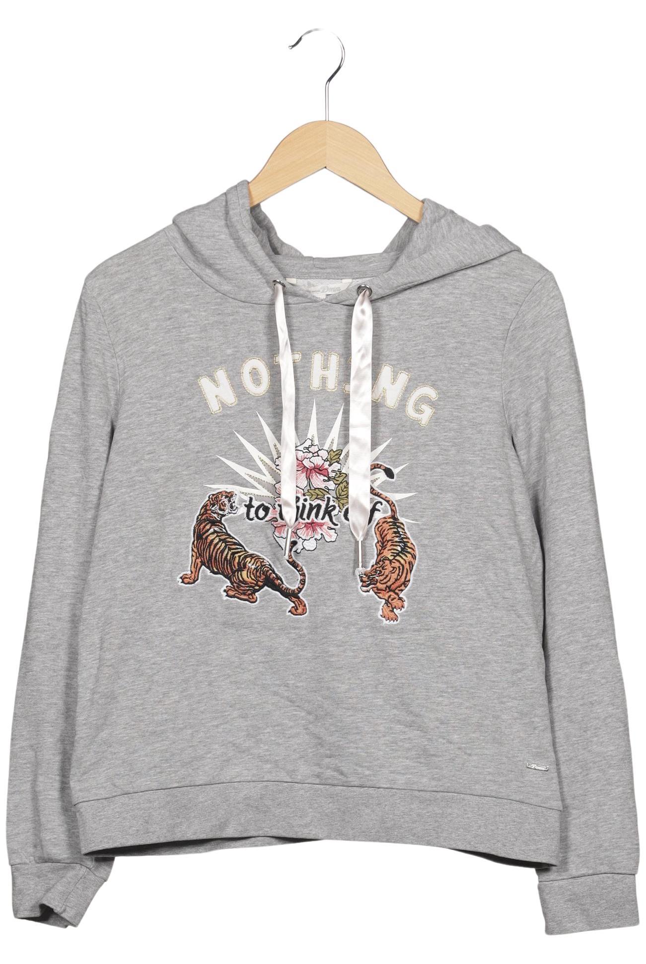 

TOM Tailor Denim Damen Kapuzenpullover, grau, Gr. 34