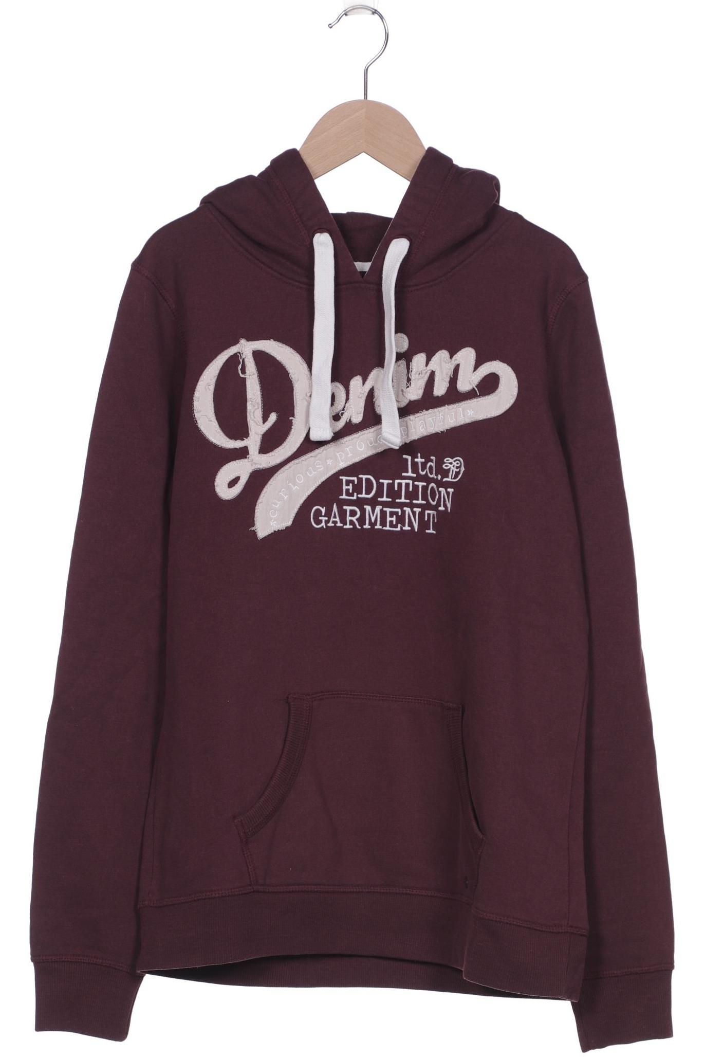 

TOM Tailor Denim Damen Kapuzenpullover, bordeaux, Gr. 42
