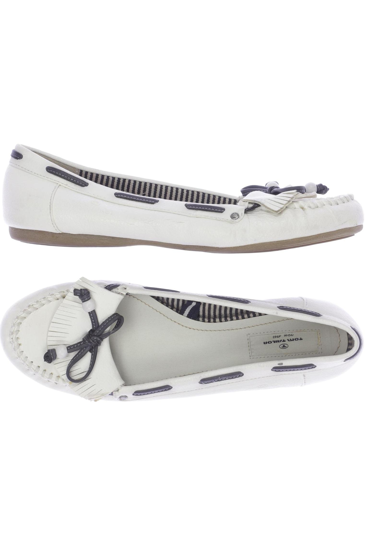 

TOM Tailor Denim Damen Ballerinas, weiß, Gr. 39