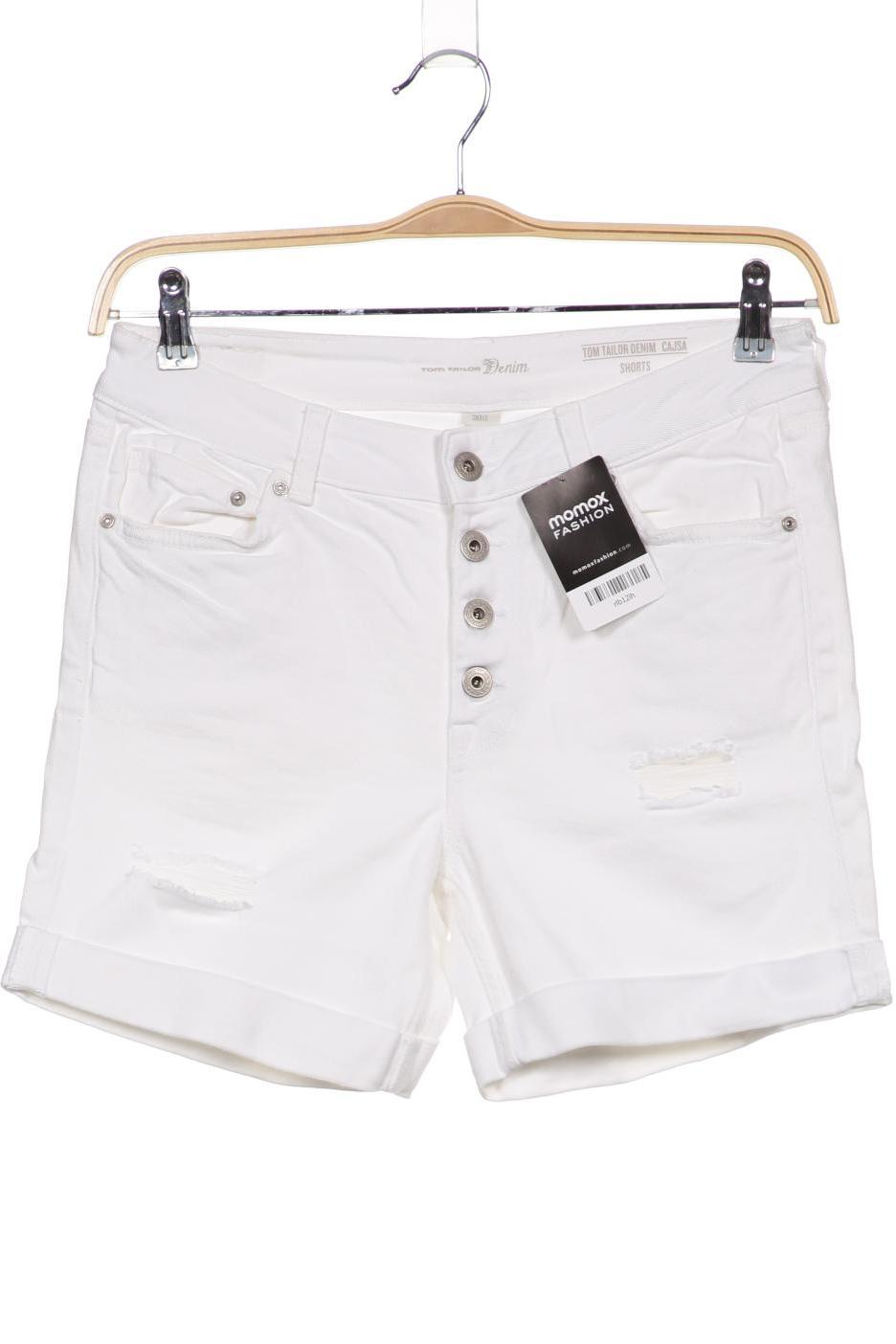 

TOM TAILOR Denim Damen Shorts, weiß