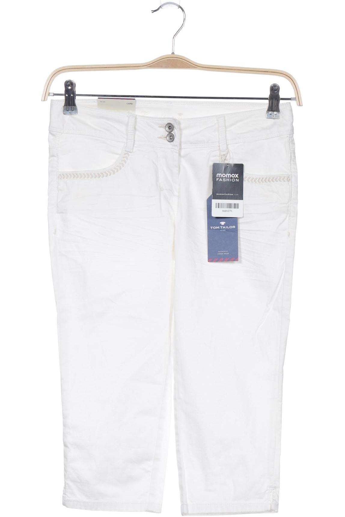 

TOM Tailor Denim Damen Stoffhose, weiß, Gr. 34