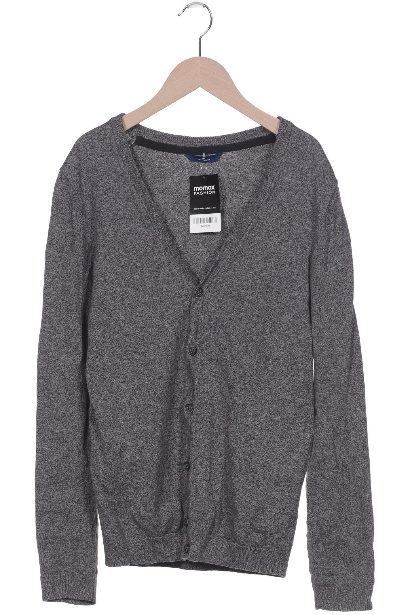 

TOM TAILOR Denim Herren Strickjacke, grau