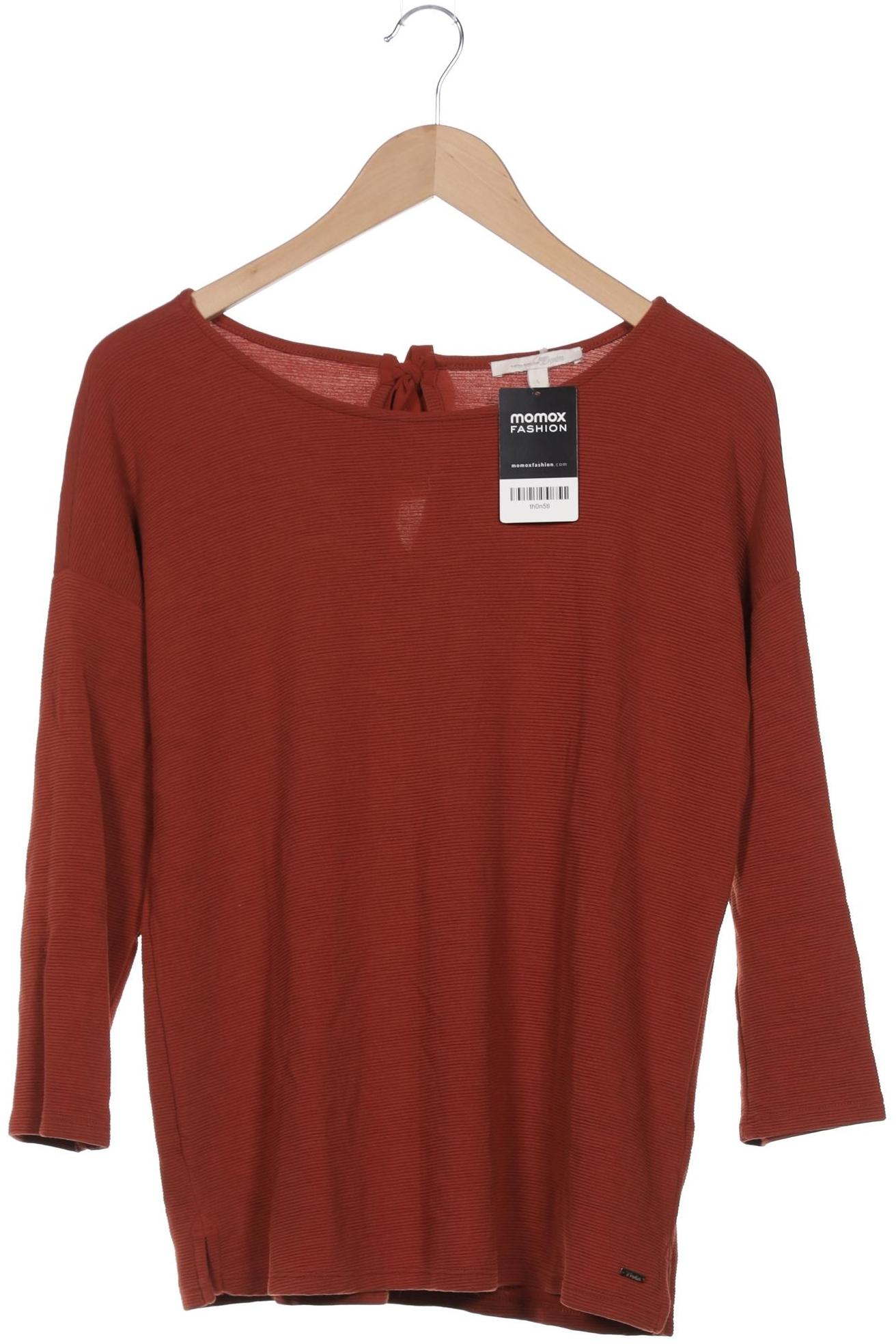 

TOM Tailor Denim Damen Langarmshirt, rot, Gr. 42