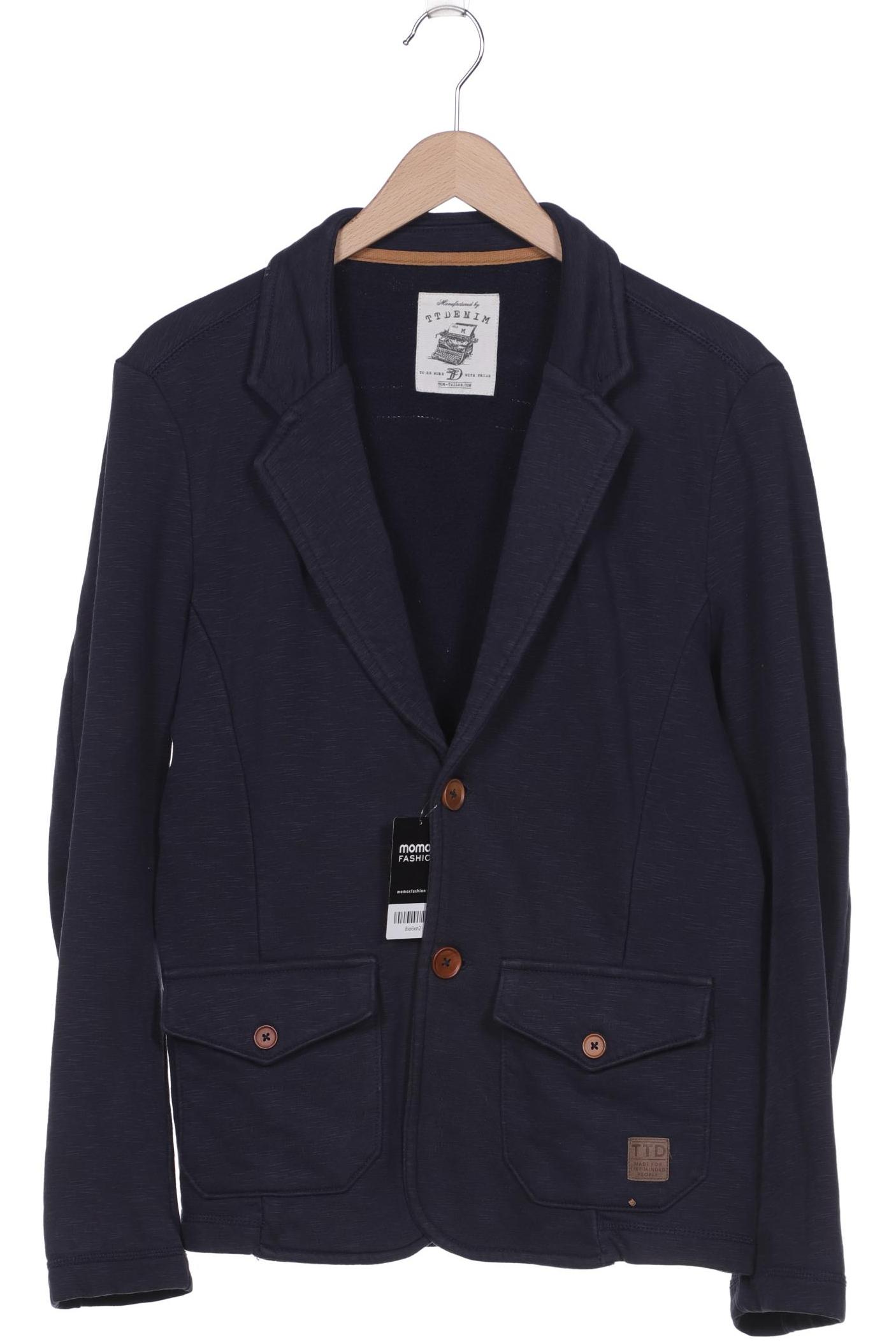 

TOM TAILOR Denim Herren Strickjacke, marineblau