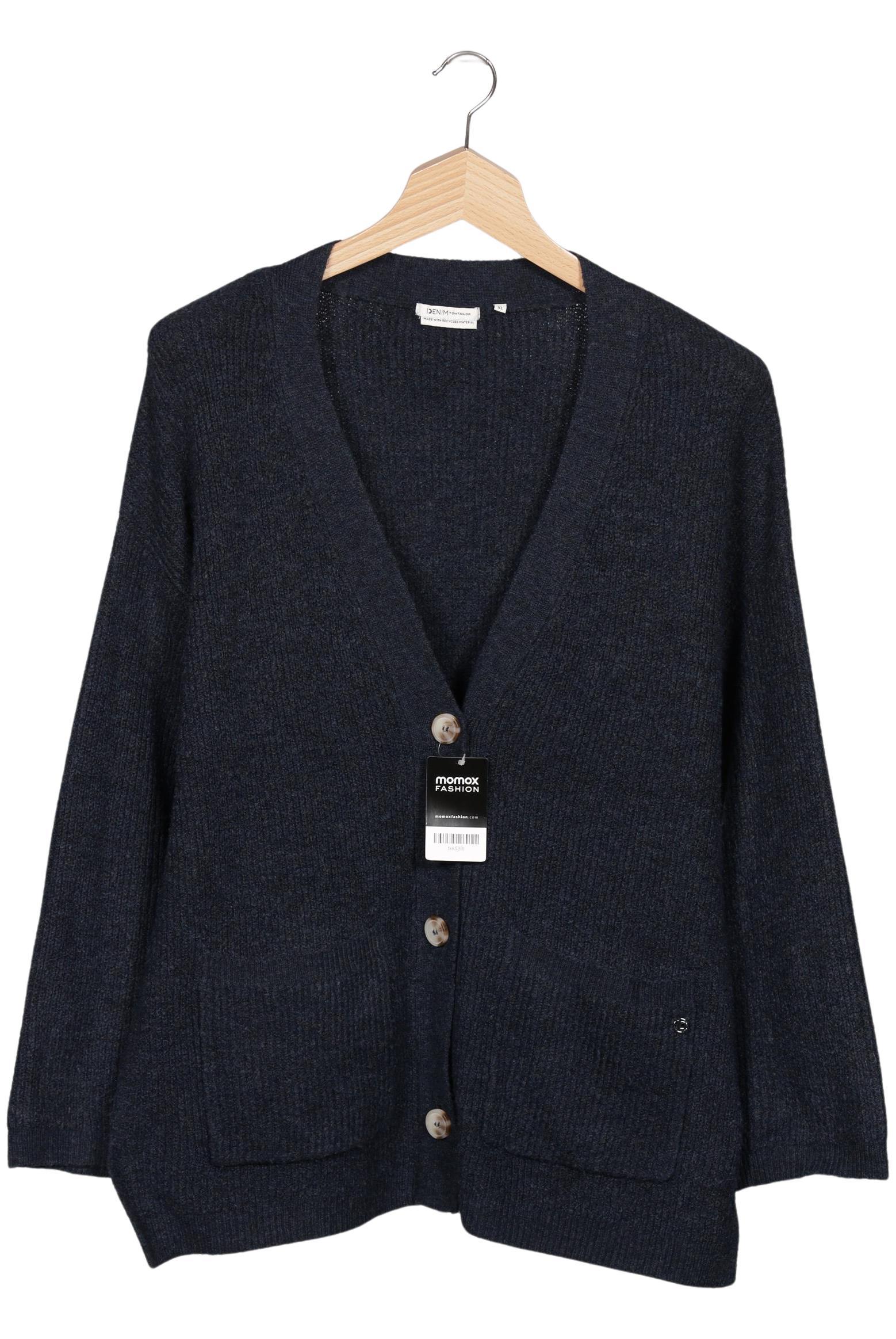 

TOM Tailor Denim Damen Strickjacke, marineblau, Gr. 44