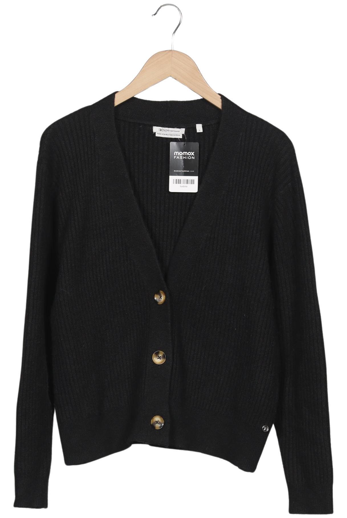

TOM Tailor Denim Damen Strickjacke, schwarz, Gr. 42