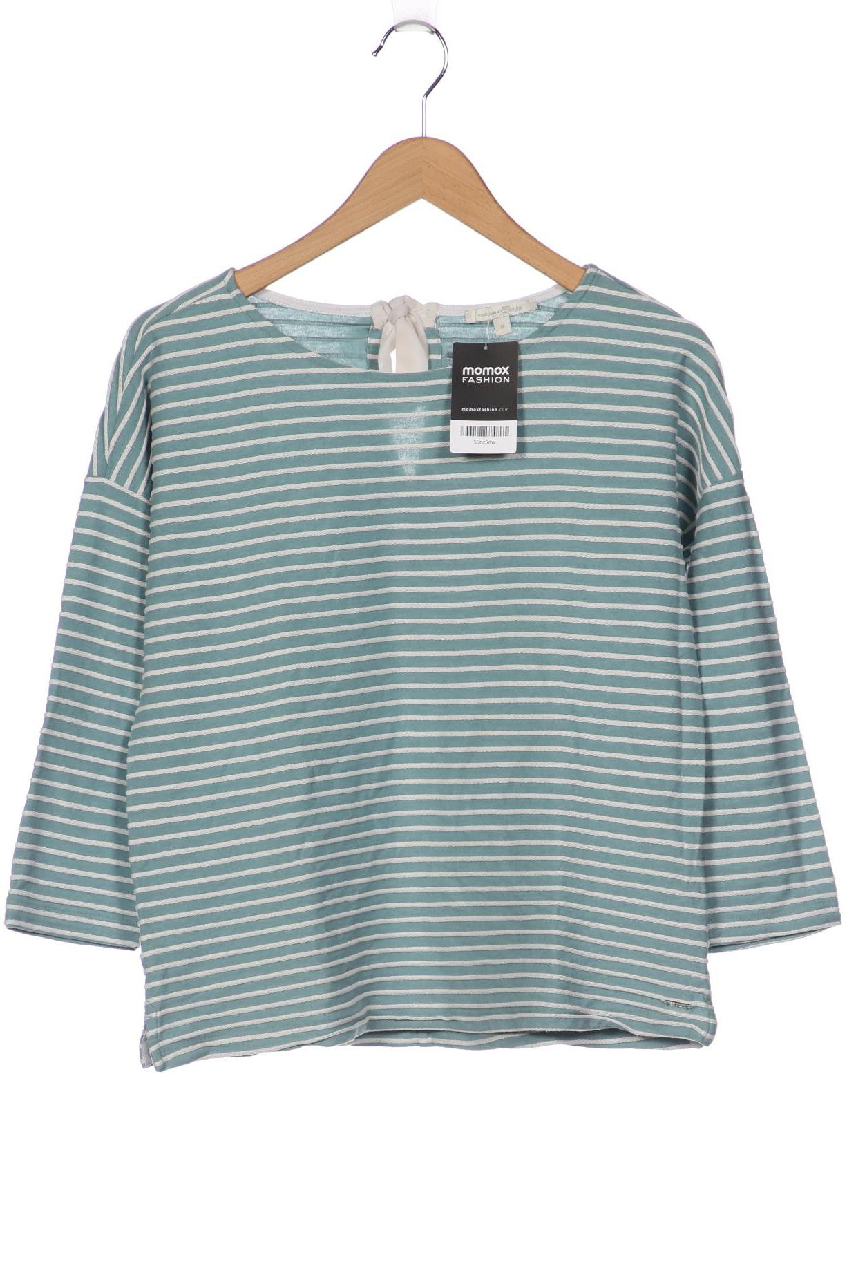 

TOM Tailor Denim Damen Langarmshirt, türkis, Gr. 38