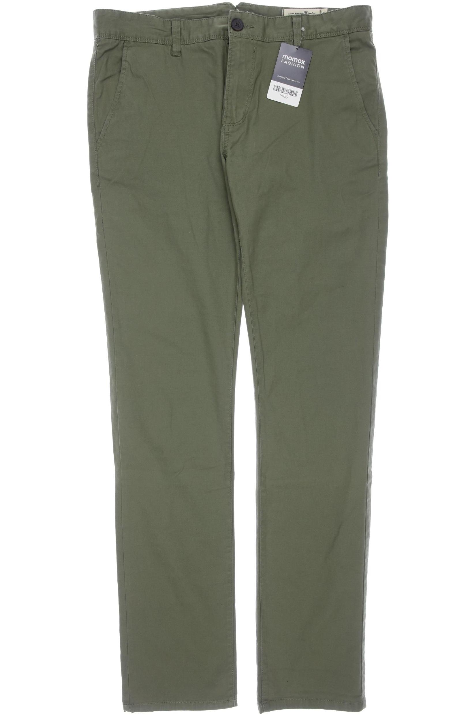 

TOM Tailor Denim Herren Stoffhose, grün, Gr. 33