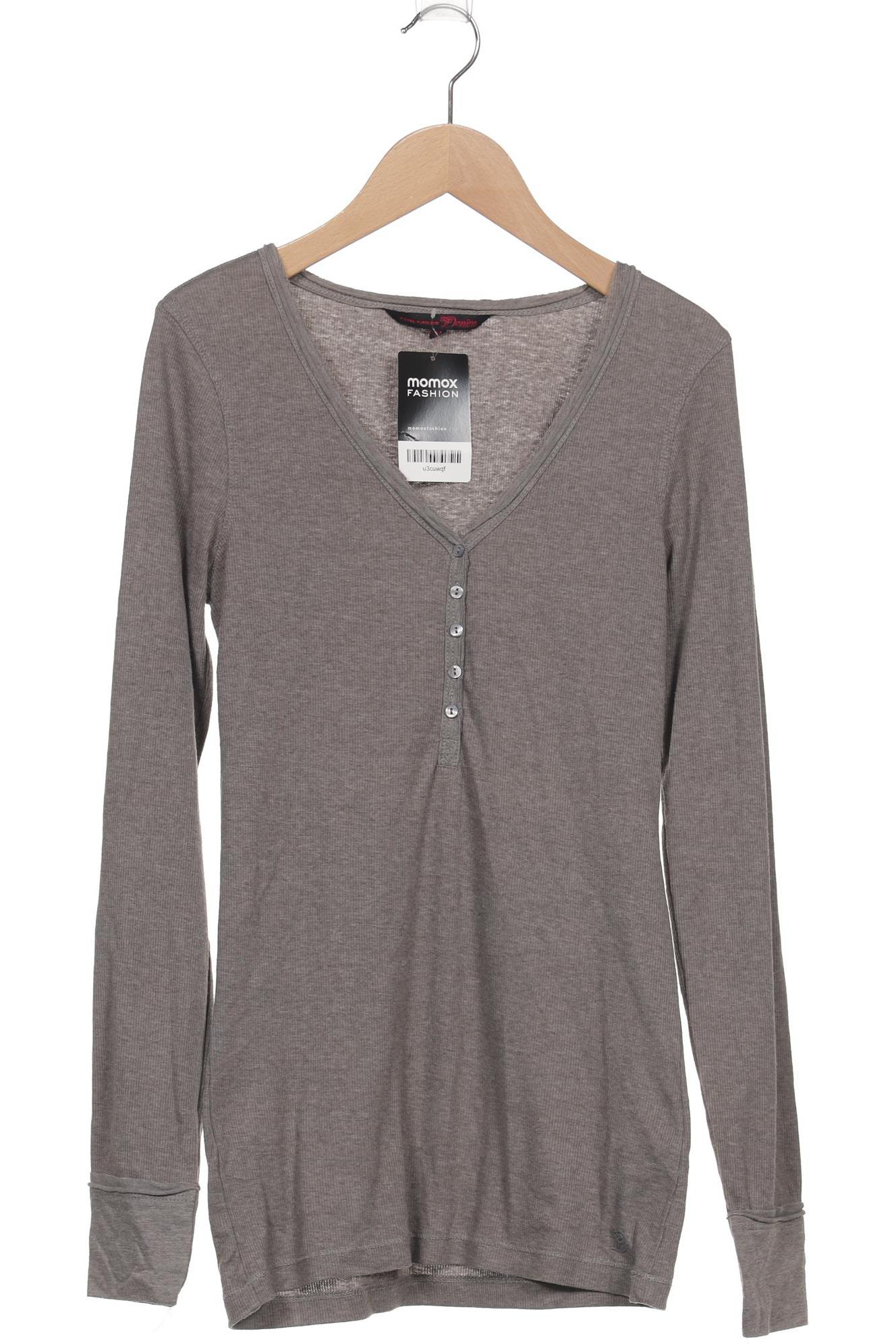 

TOM Tailor Denim Damen Langarmshirt, grau, Gr. 38