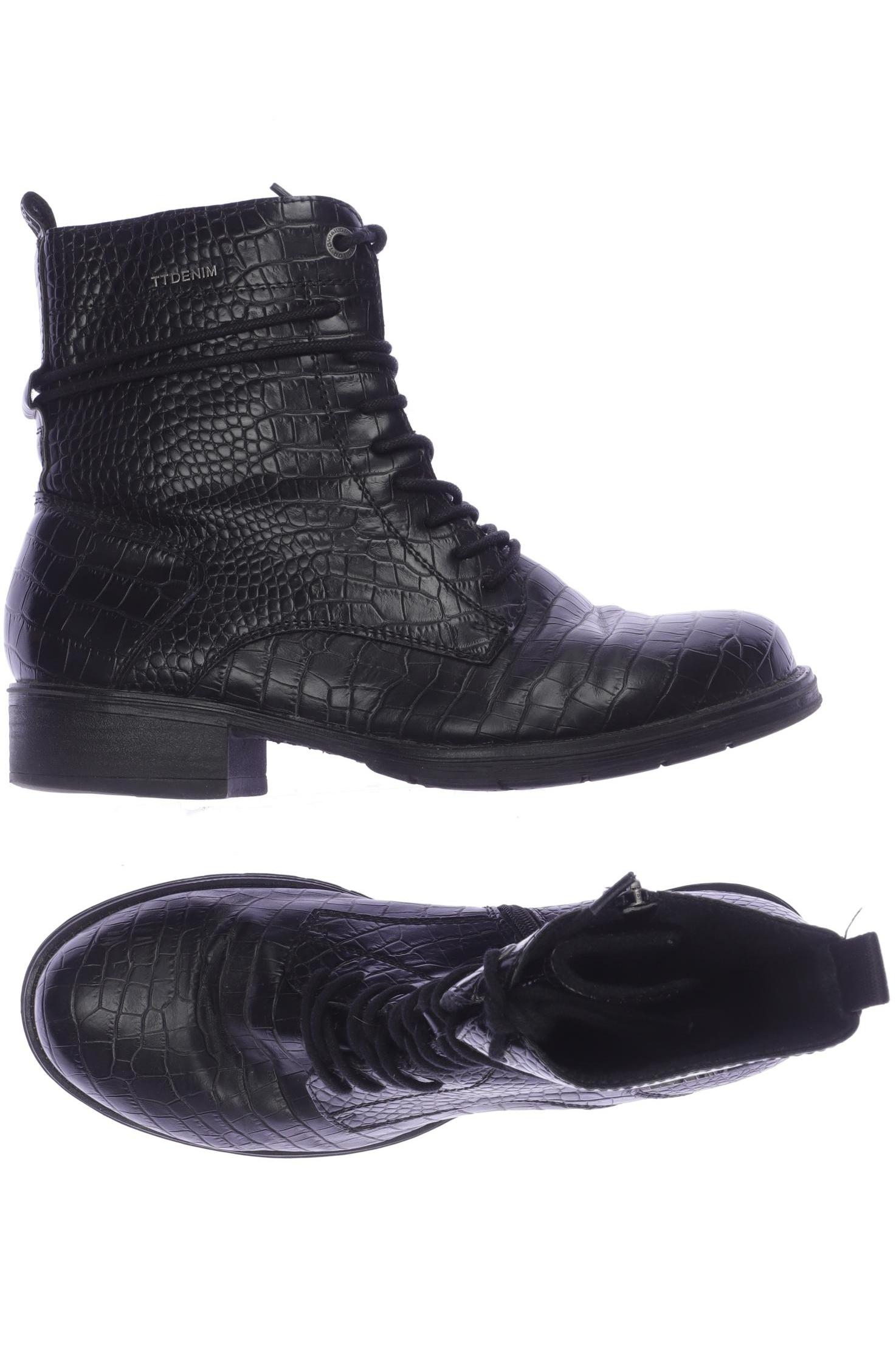 

TOM Tailor Denim Damen Stiefelette, schwarz, Gr. 40