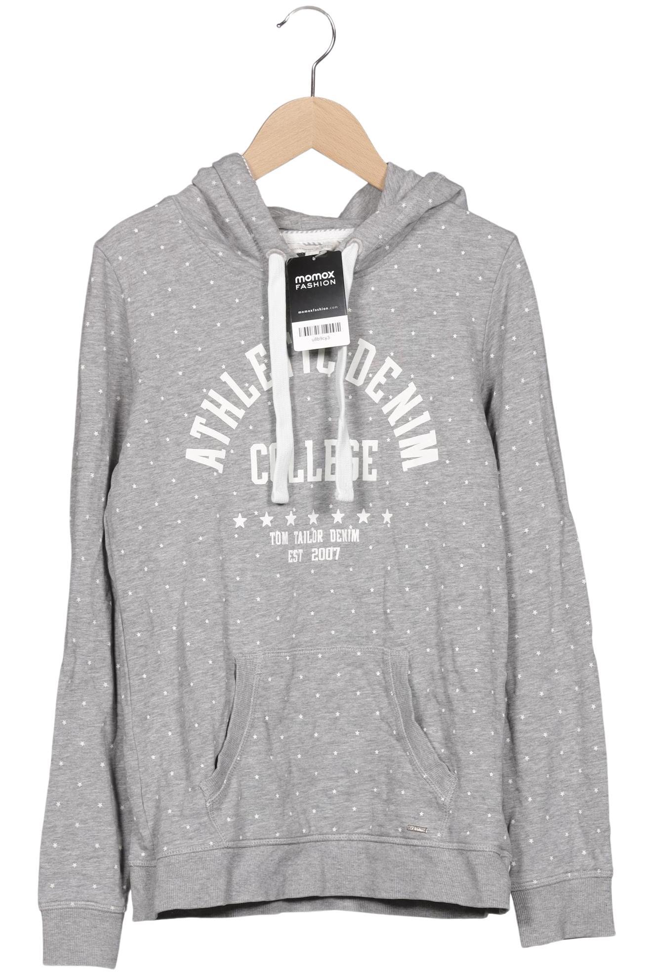 

TOM Tailor Denim Damen Kapuzenpullover, grau, Gr. 36