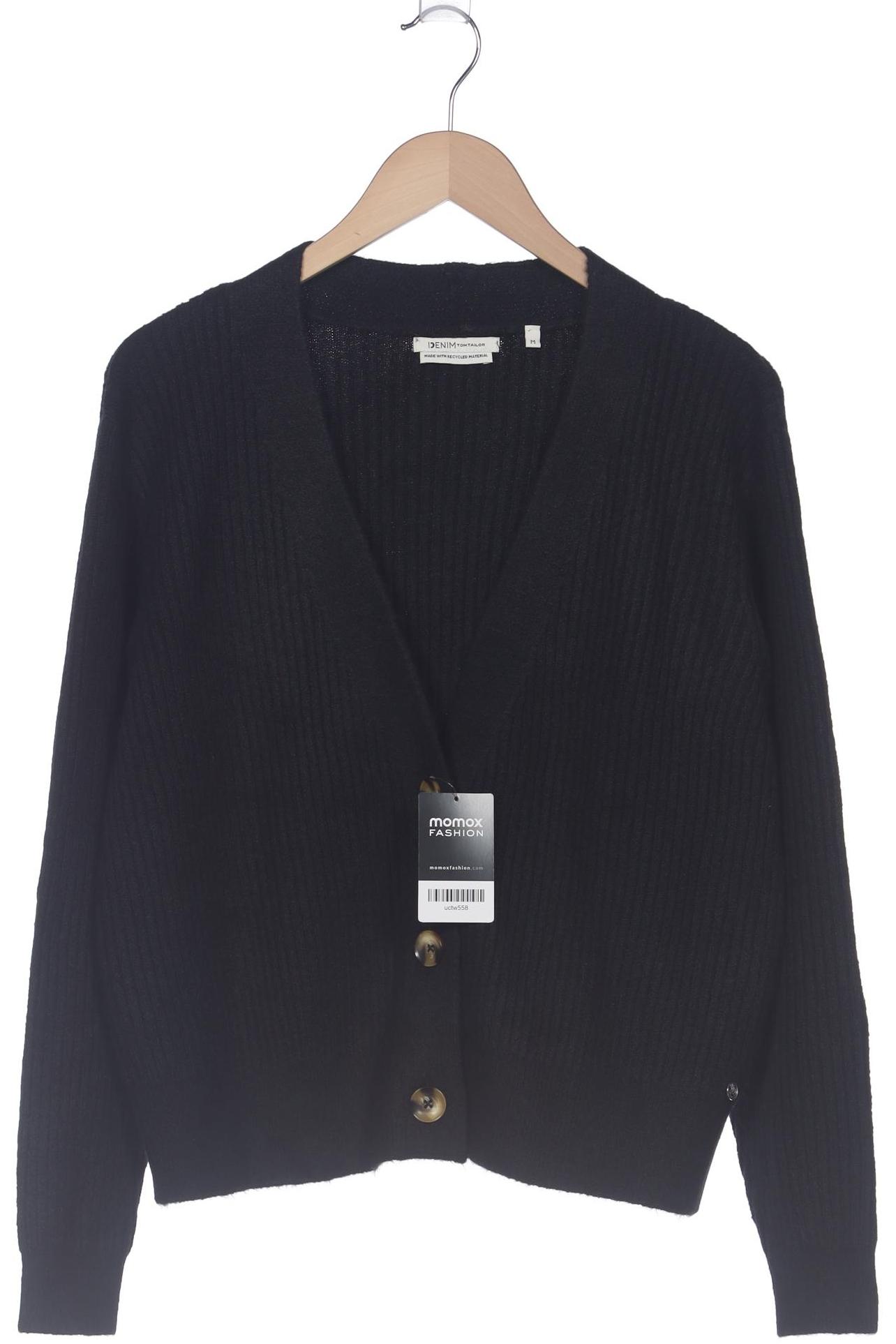 

TOM Tailor Denim Damen Strickjacke, schwarz, Gr. 38