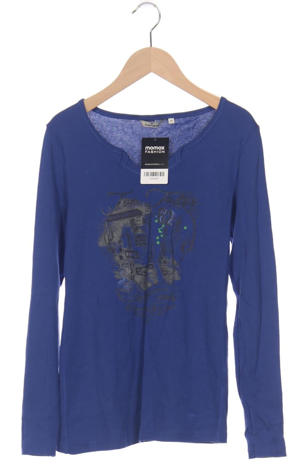 

TOM Tailor Denim Damen Langarmshirt, blau, Gr. 38