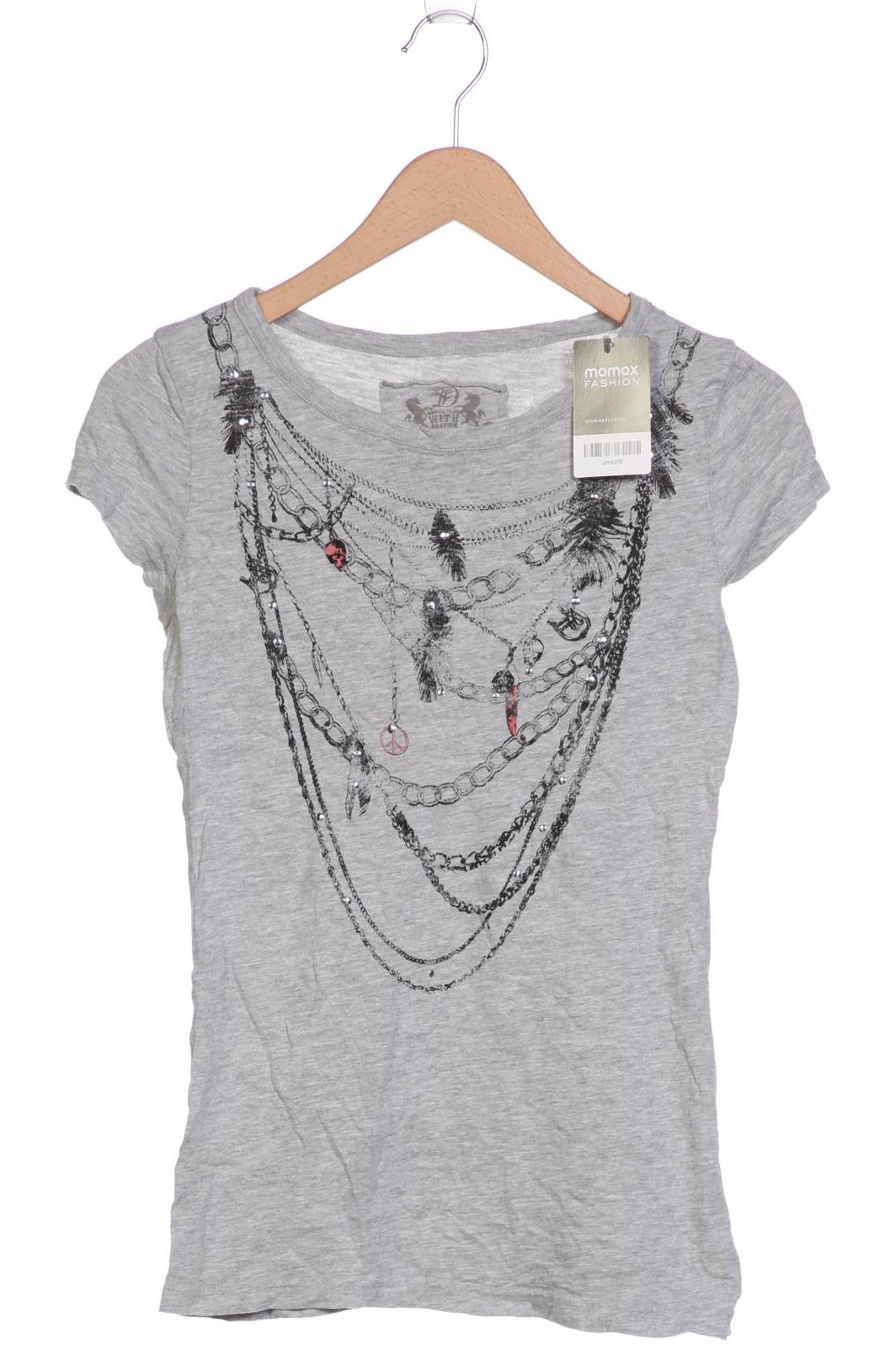 

TOM TAILOR Denim Damen T-Shirt, grau