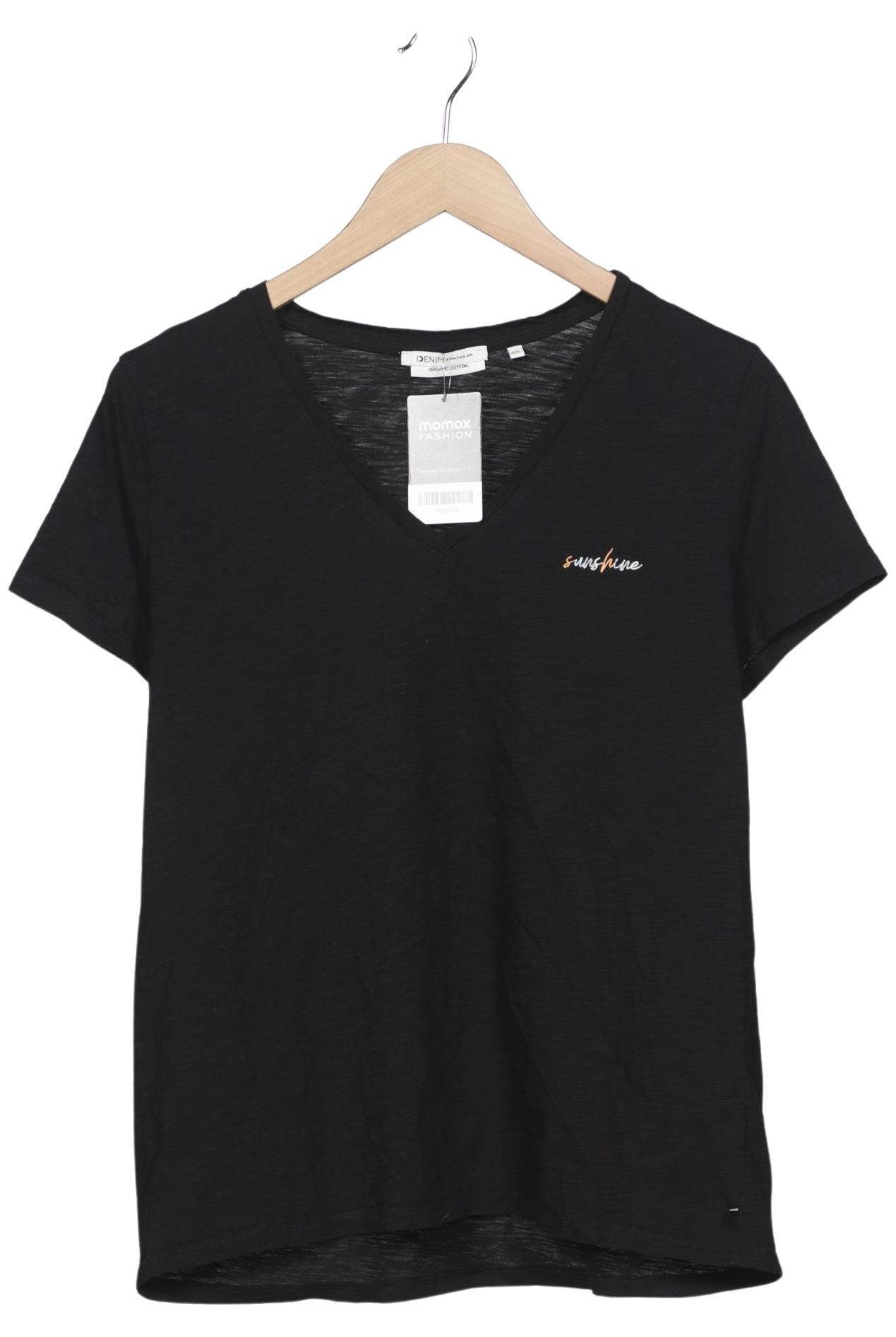 

TOM Tailor Denim Damen T-Shirt, schwarz, Gr. 46