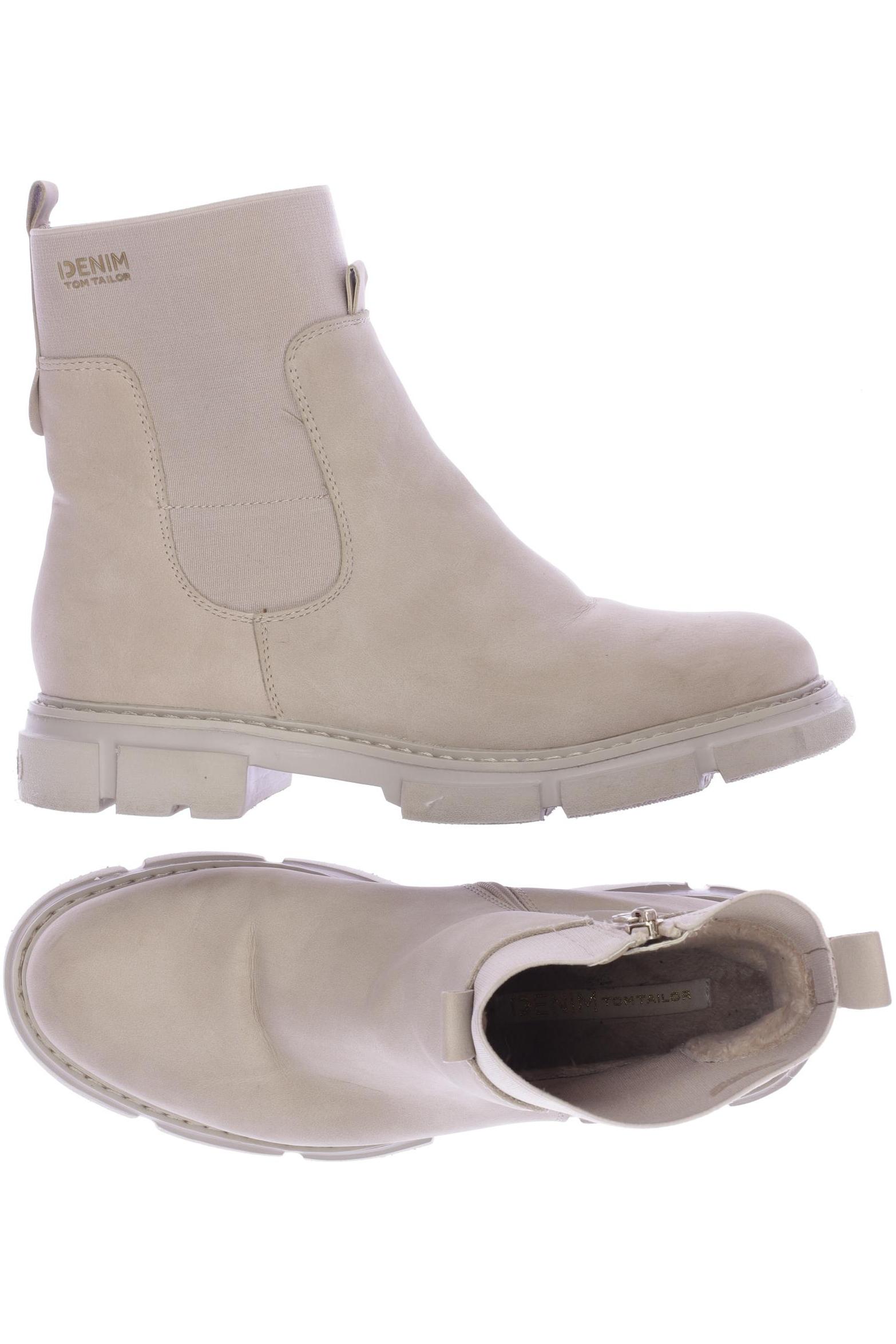 

TOM Tailor Denim Damen Stiefelette, beige, Gr. 40