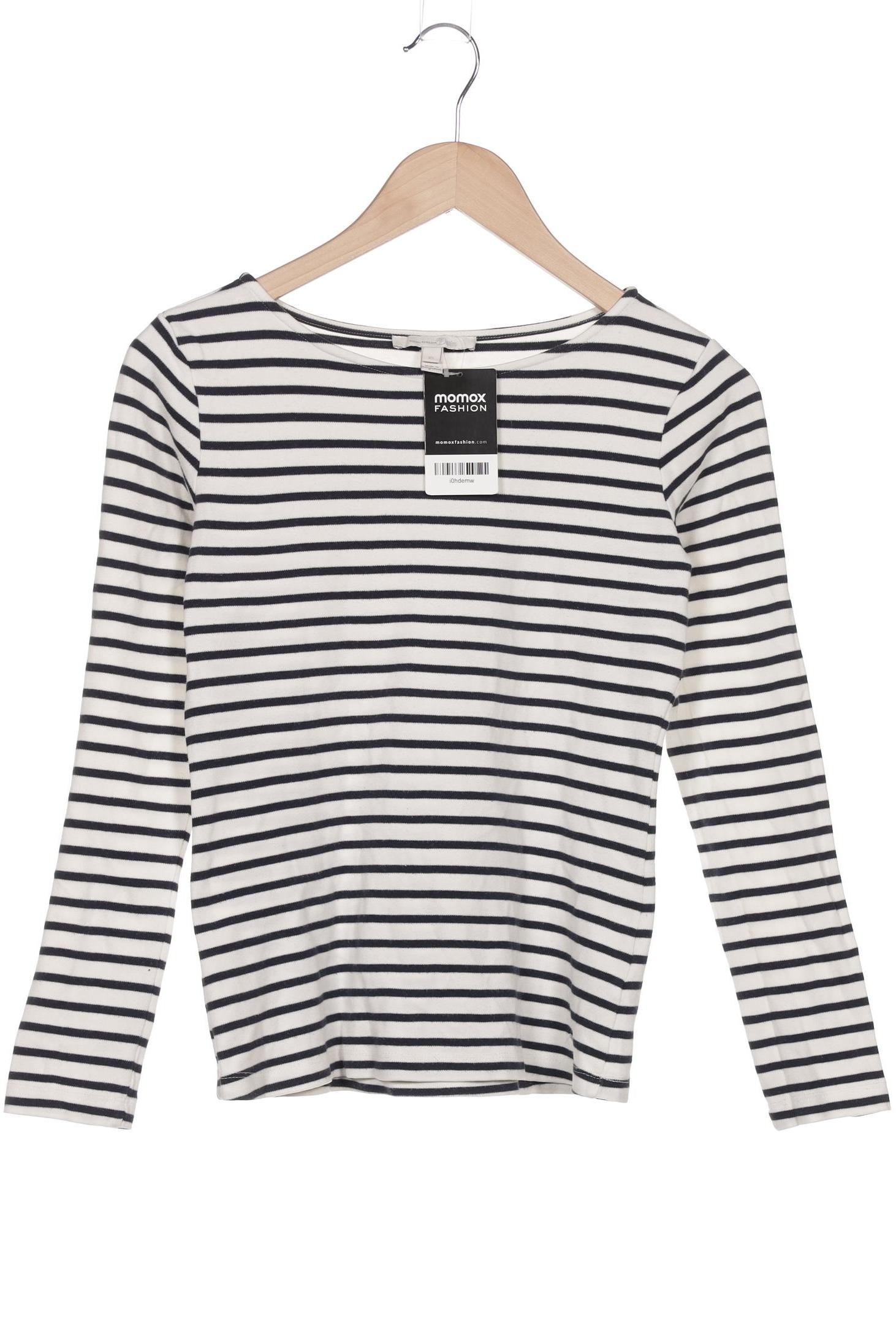 

TOM Tailor Denim Damen Langarmshirt, weiß, Gr. 34