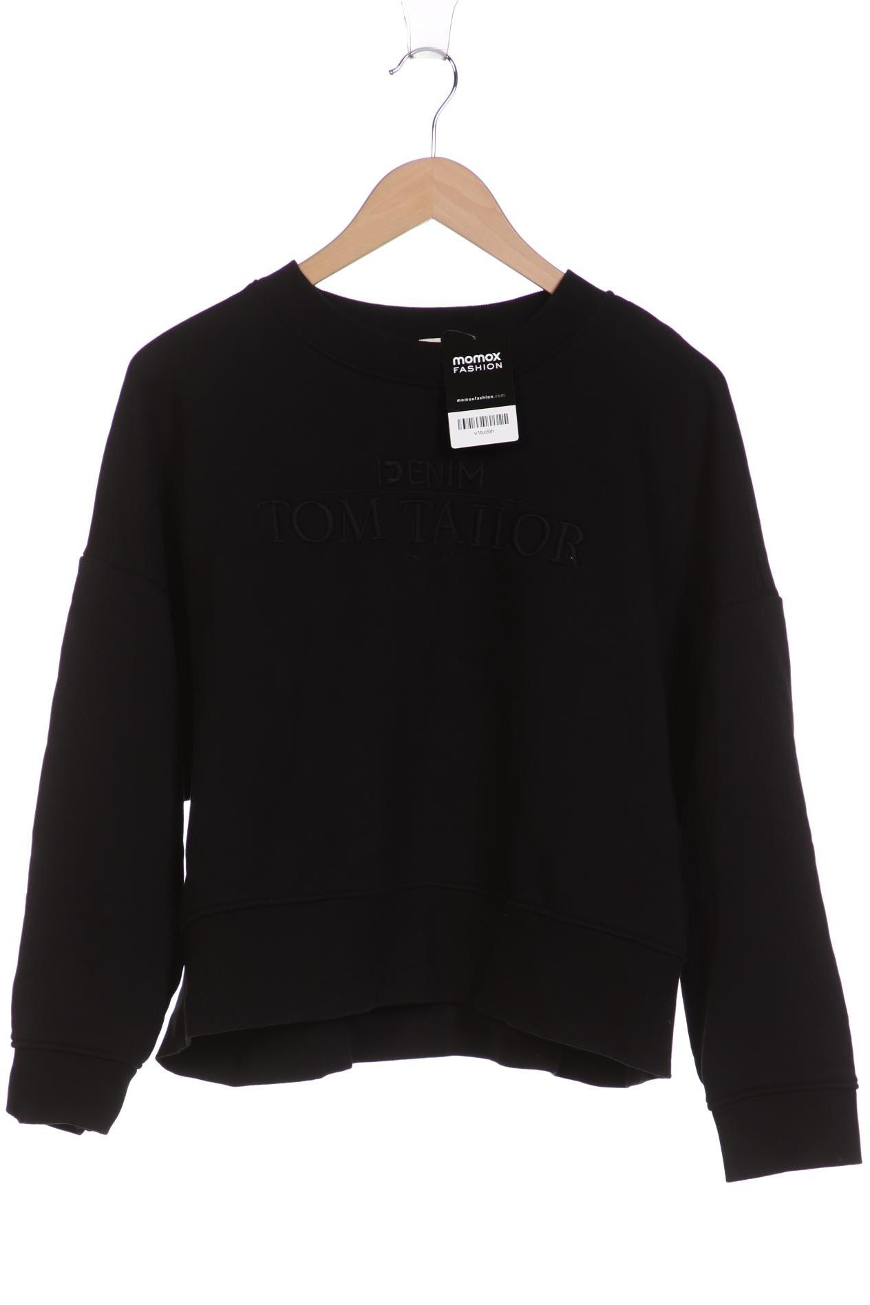 

TOM Tailor Denim Damen Sweatshirt, schwarz, Gr. 38