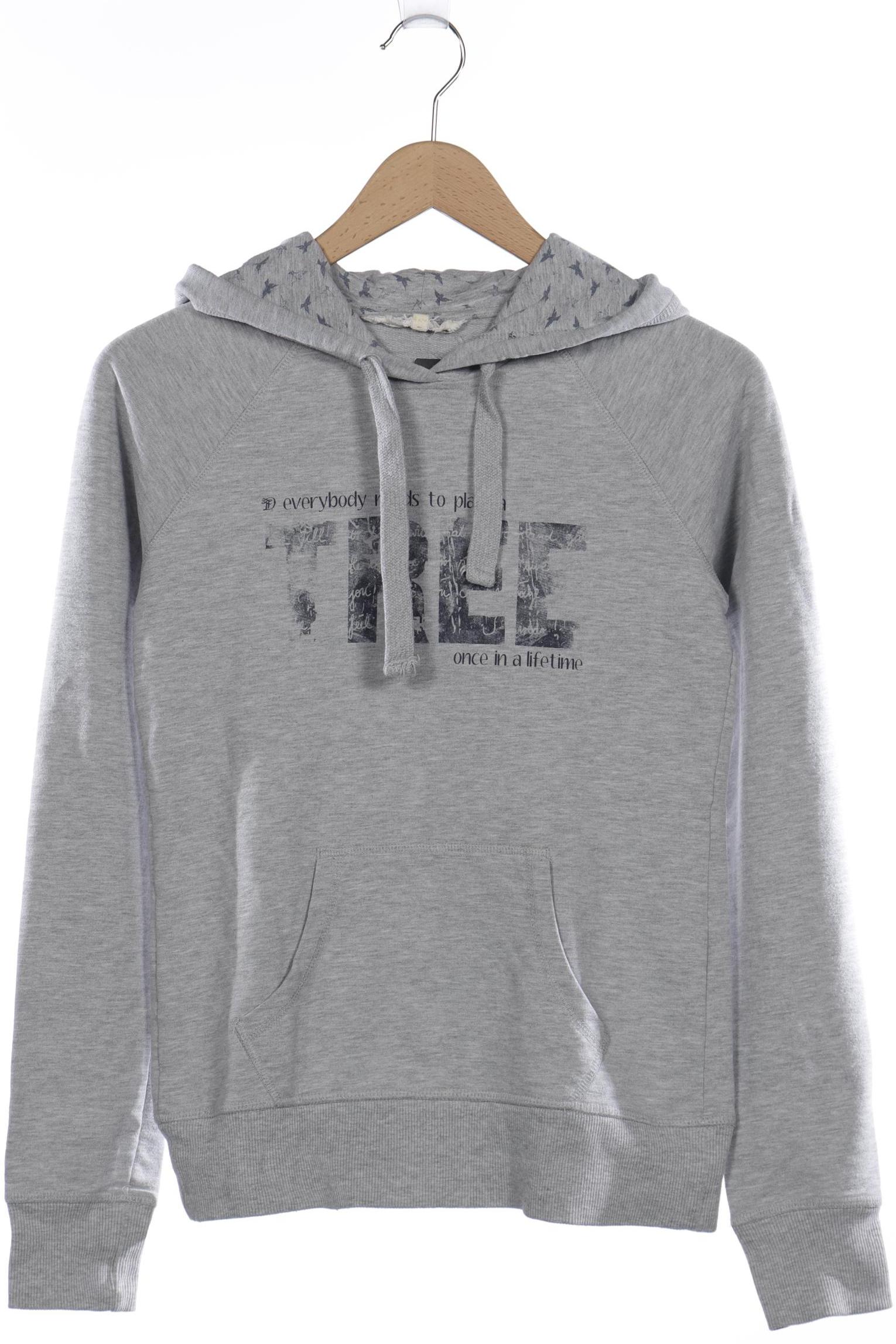 

TOM Tailor Denim Damen Kapuzenpullover, grau, Gr. 36