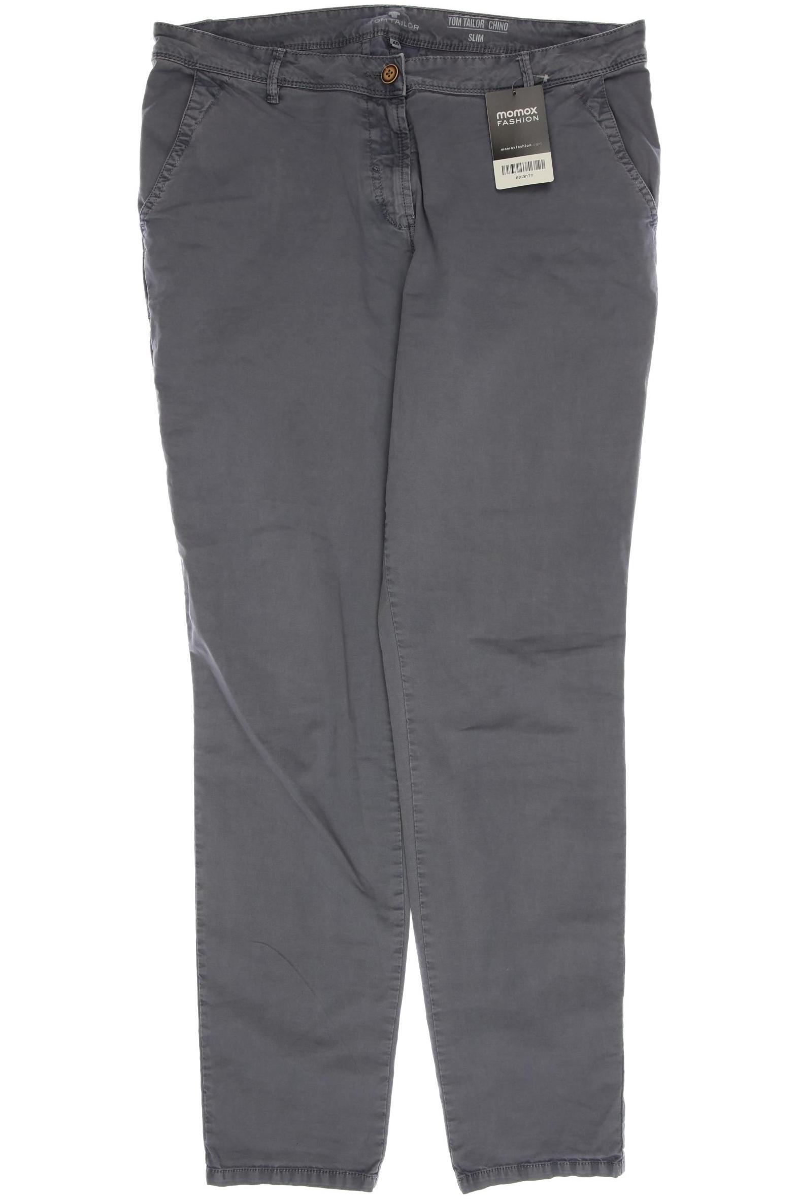 

TOM Tailor Denim Damen Stoffhose, grau, Gr. 40