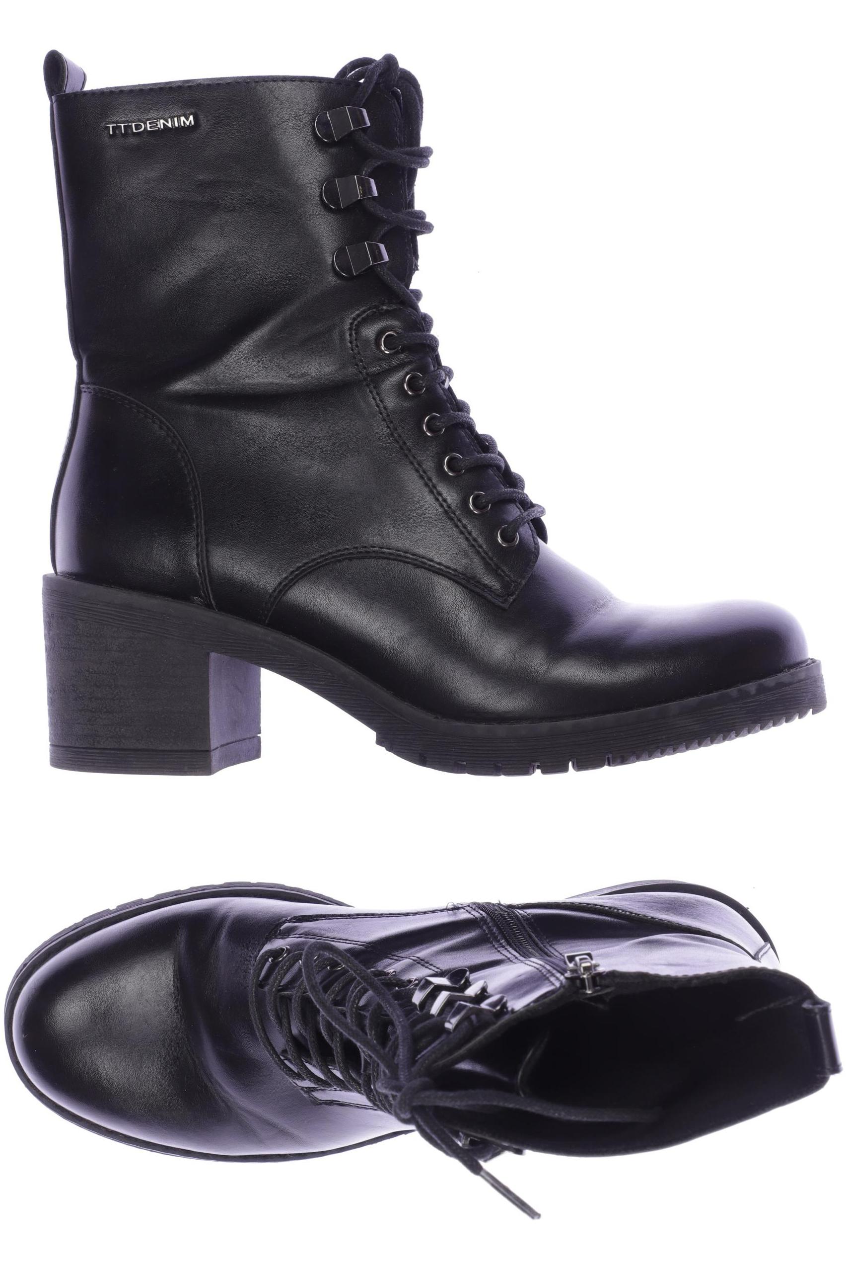 

TOM Tailor Denim Damen Stiefelette, schwarz, Gr. 38