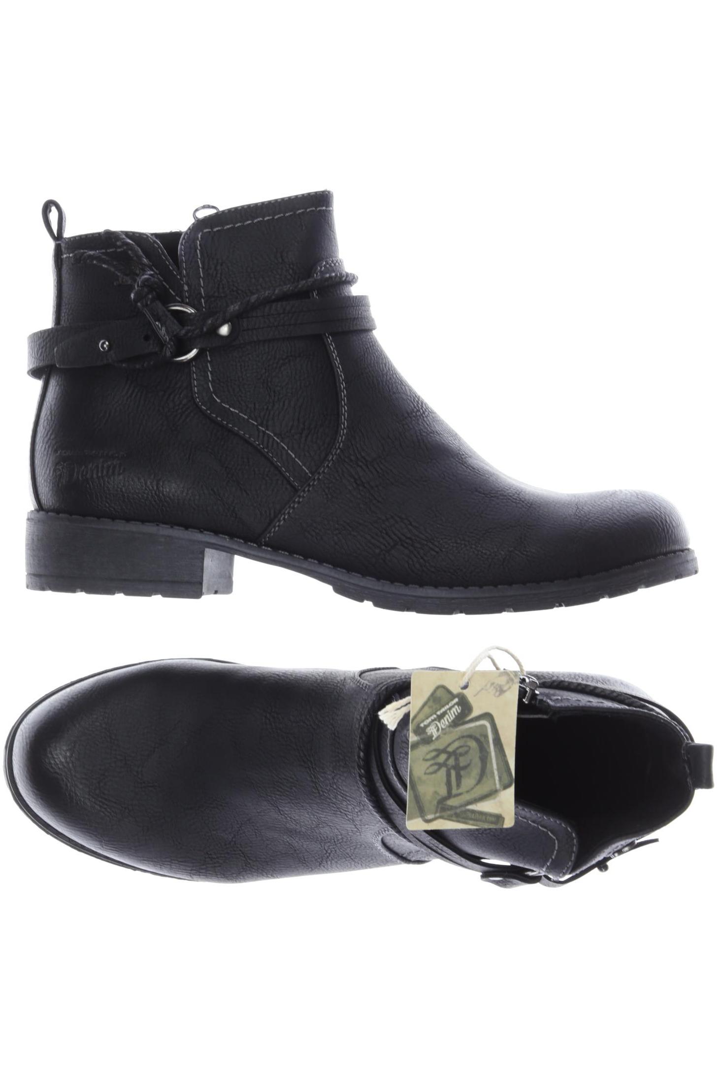 

TOM Tailor Denim Damen Stiefelette, schwarz, Gr. 39