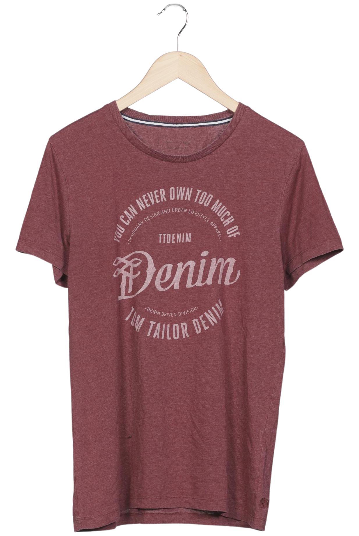 

TOM Tailor Denim Herren T-Shirt, bordeaux, Gr. 48