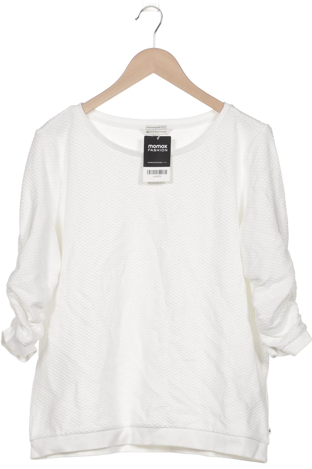 

TOM Tailor Denim Damen Sweatshirt, weiß, Gr. 46