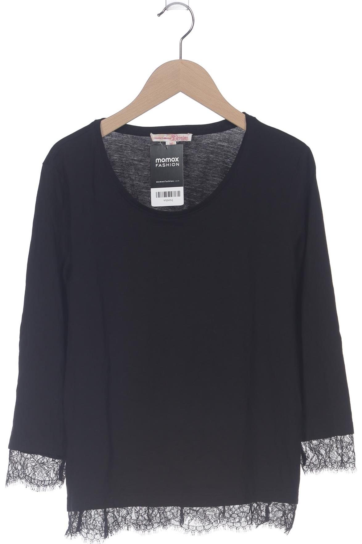 

TOM Tailor Denim Damen Langarmshirt, schwarz, Gr. 38