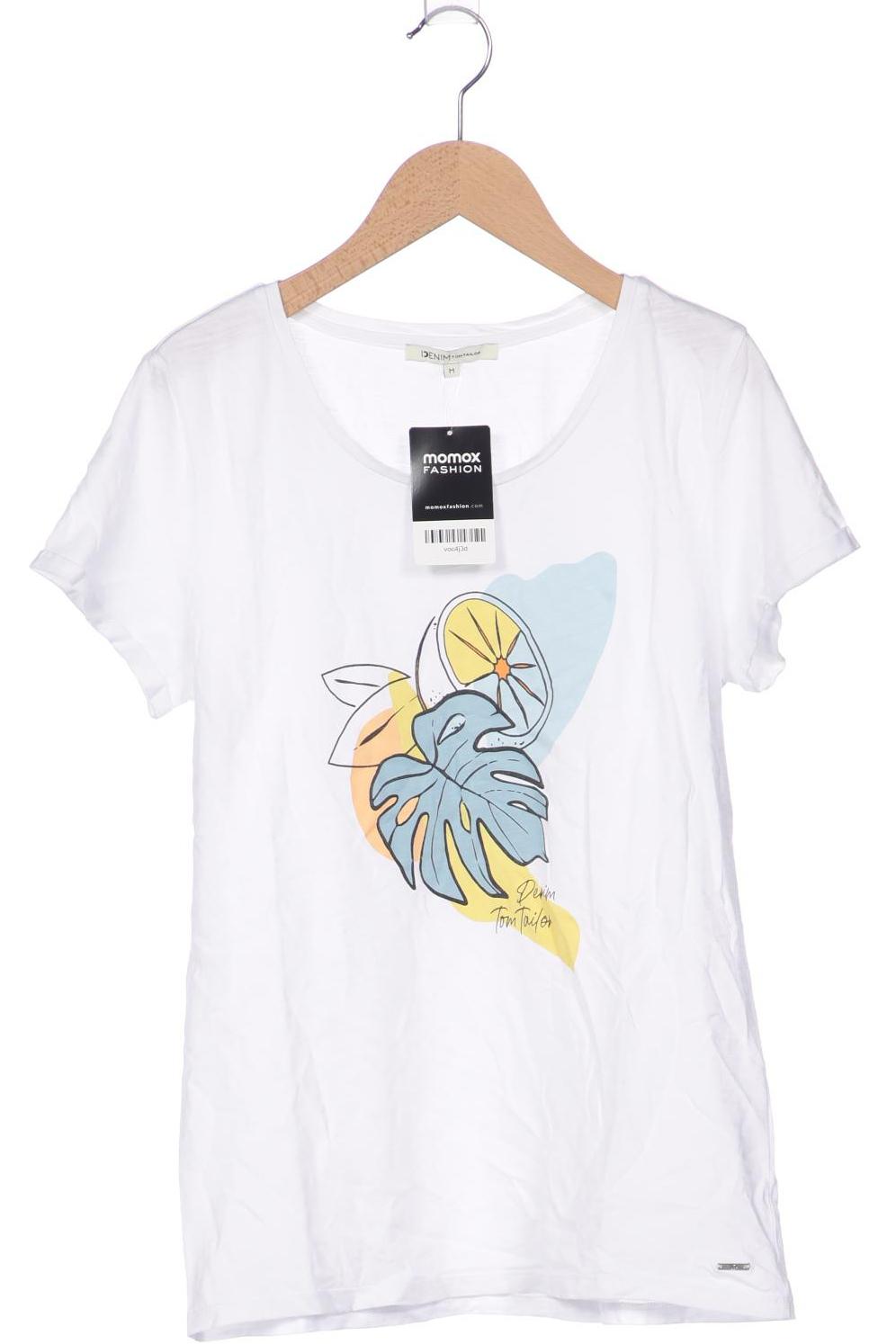 

TOM Tailor Denim Damen T-Shirt, weiß, Gr. 38