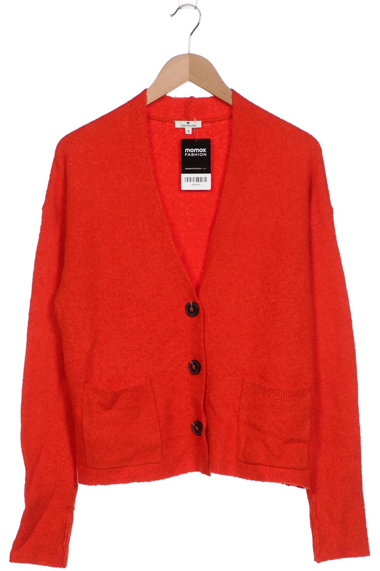 

TOM Tailor Denim Damen Strickjacke, orange, Gr. 36