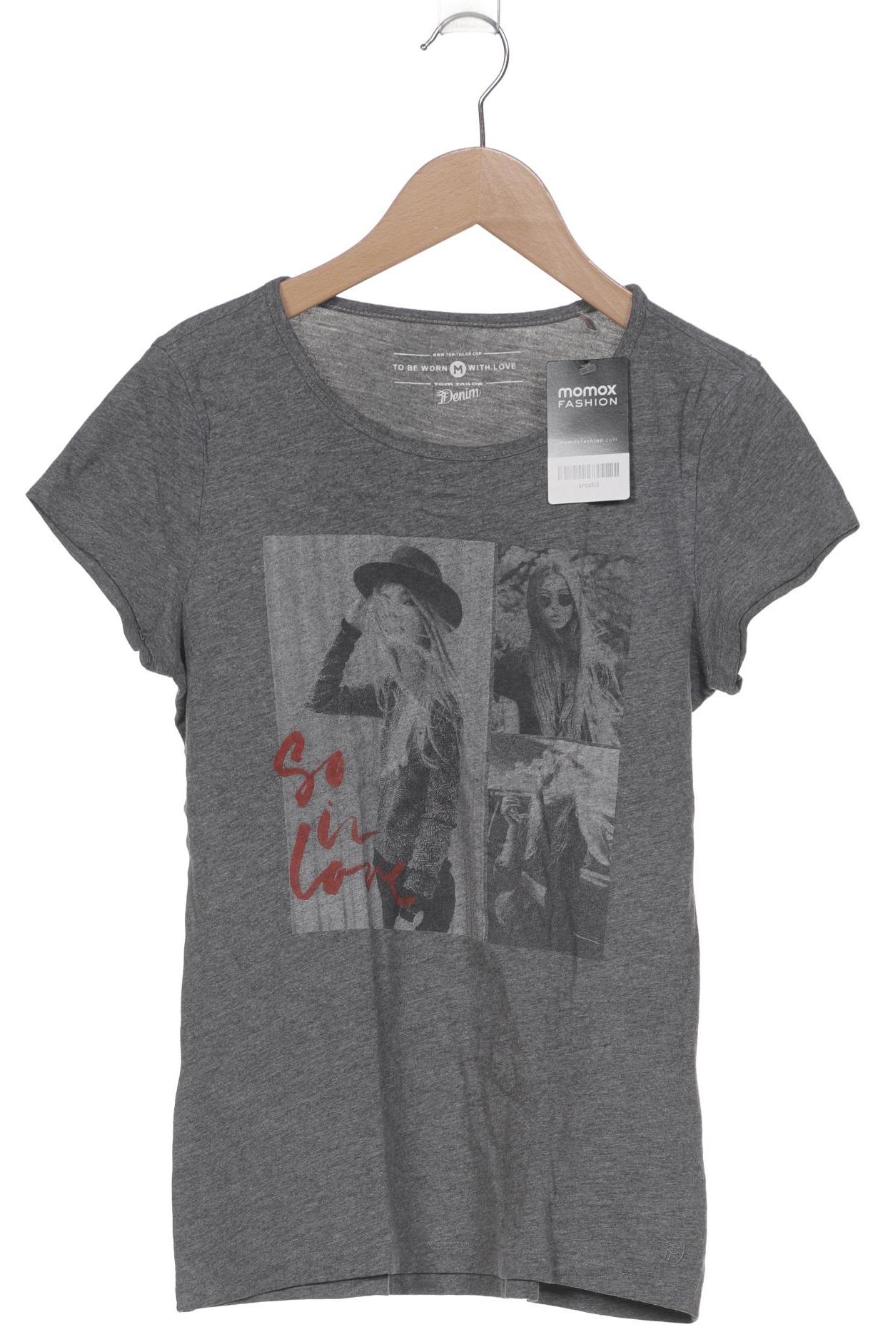 

TOM Tailor Denim Damen T-Shirt, grau, Gr. 38