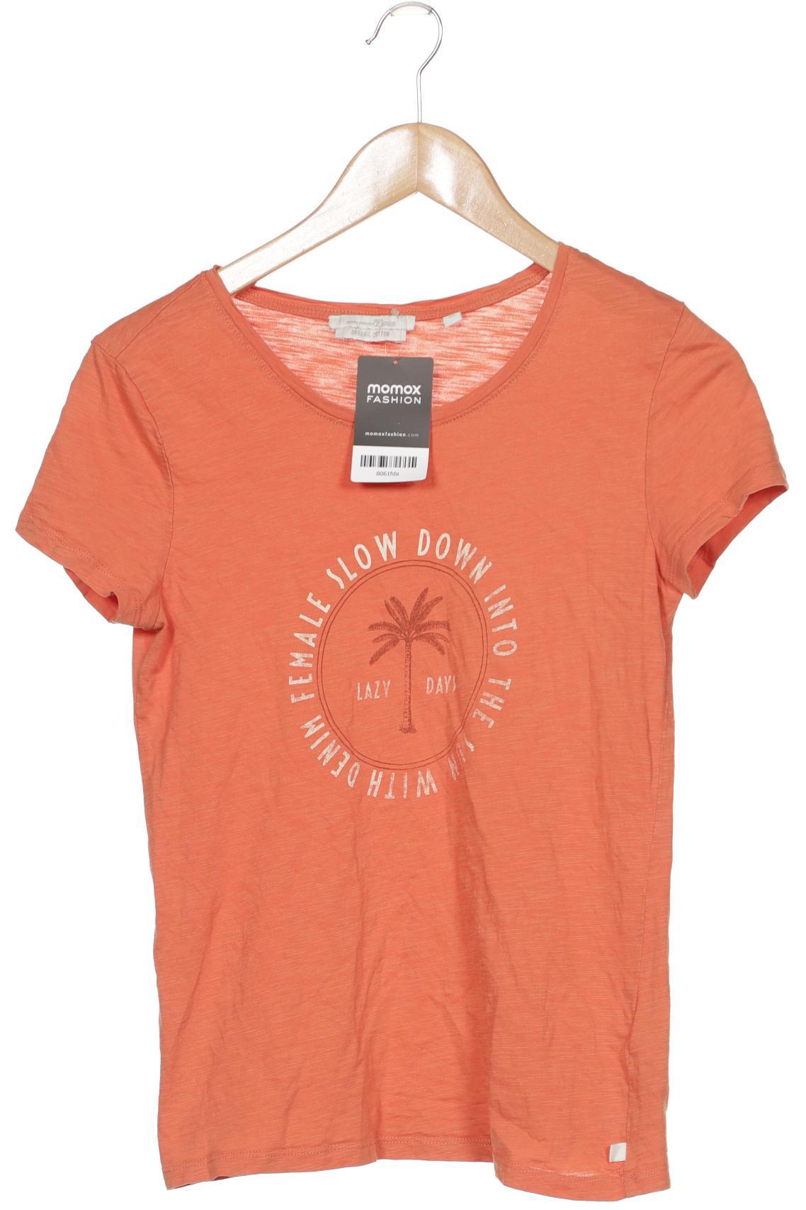 

TOM Tailor Denim Damen T-Shirt, orange, Gr. 34