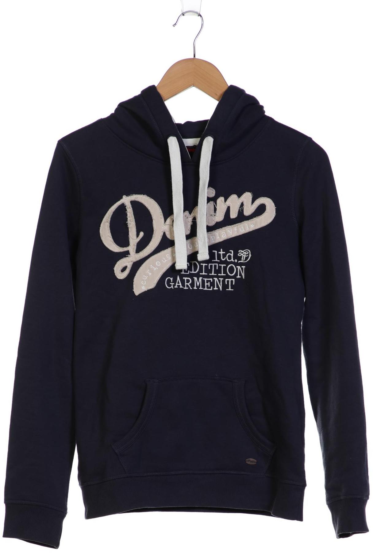 

TOM Tailor Denim Damen Kapuzenpullover, marineblau, Gr. 38