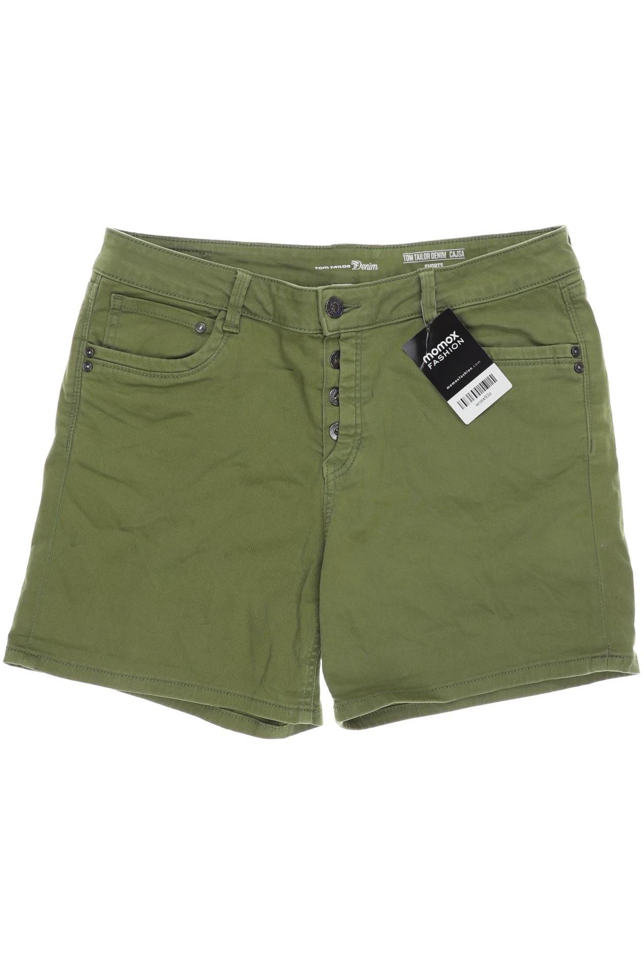 

TOM Tailor Denim Damen Shorts, grün, Gr. 38