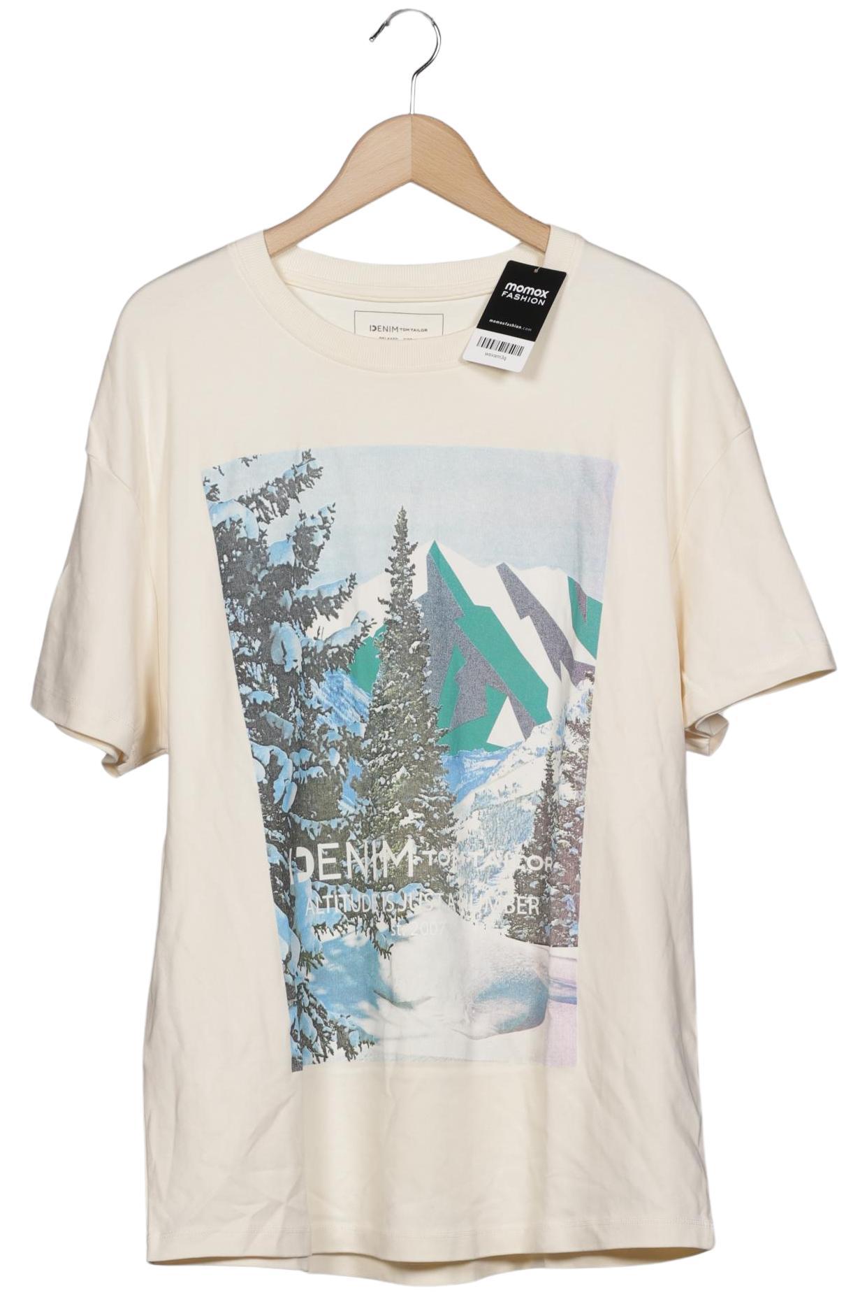 

TOM Tailor Denim Herren T-Shirt, cremeweiß, Gr. 54