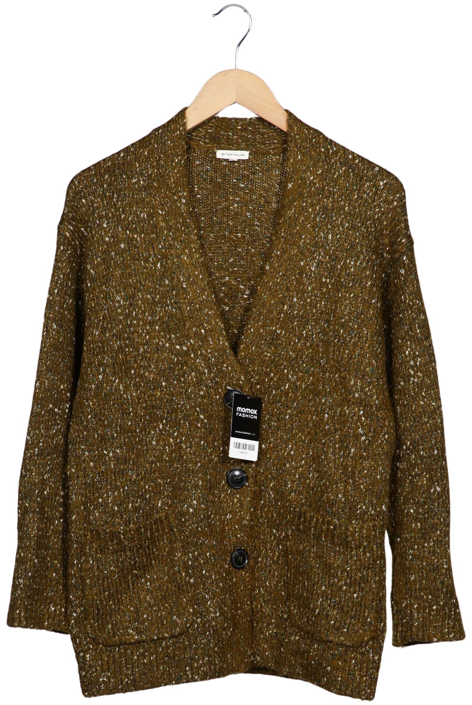 

TOM Tailor Denim Damen Strickjacke, grün, Gr. 38